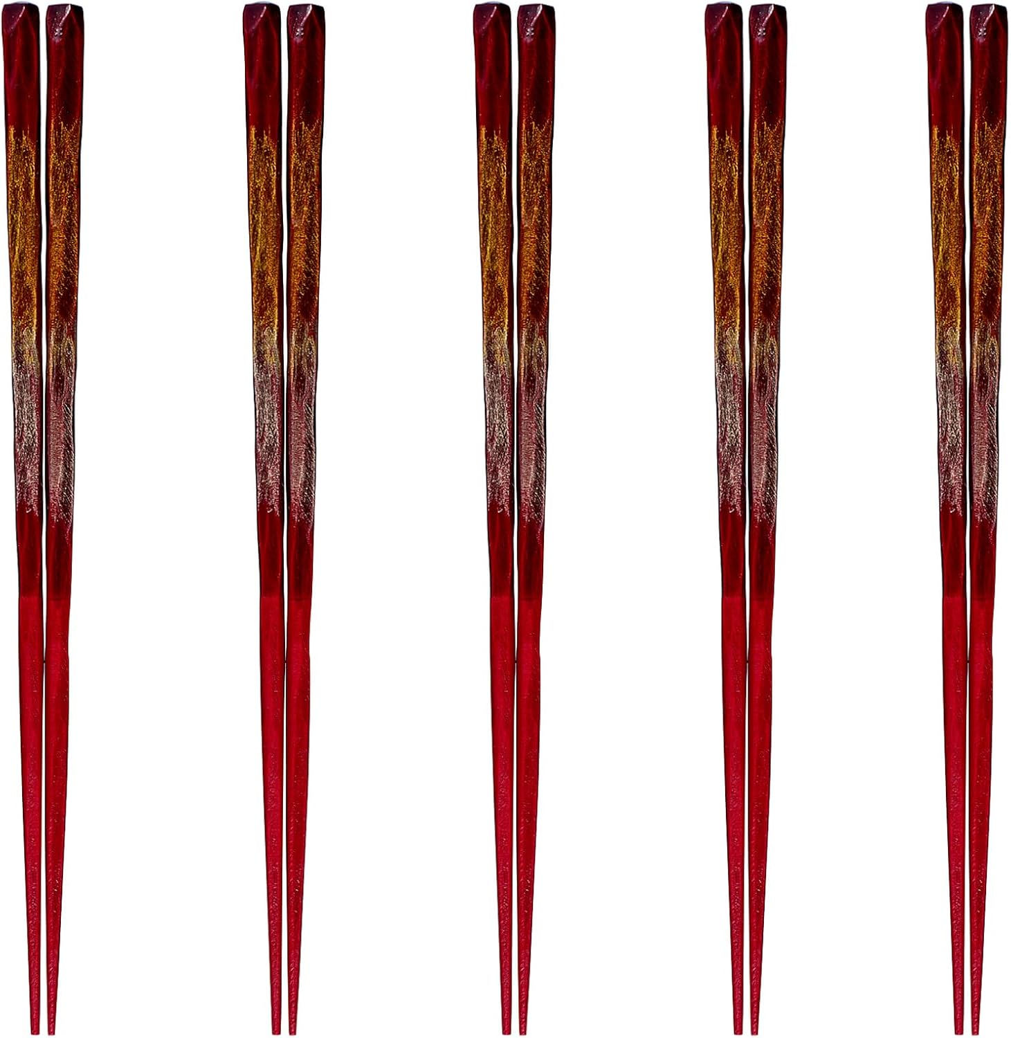 J-kitchens PID589818 Japanese Chopsticks, Set of 5 Pairs, Material: Wood, Chopsticks, Made in Japan