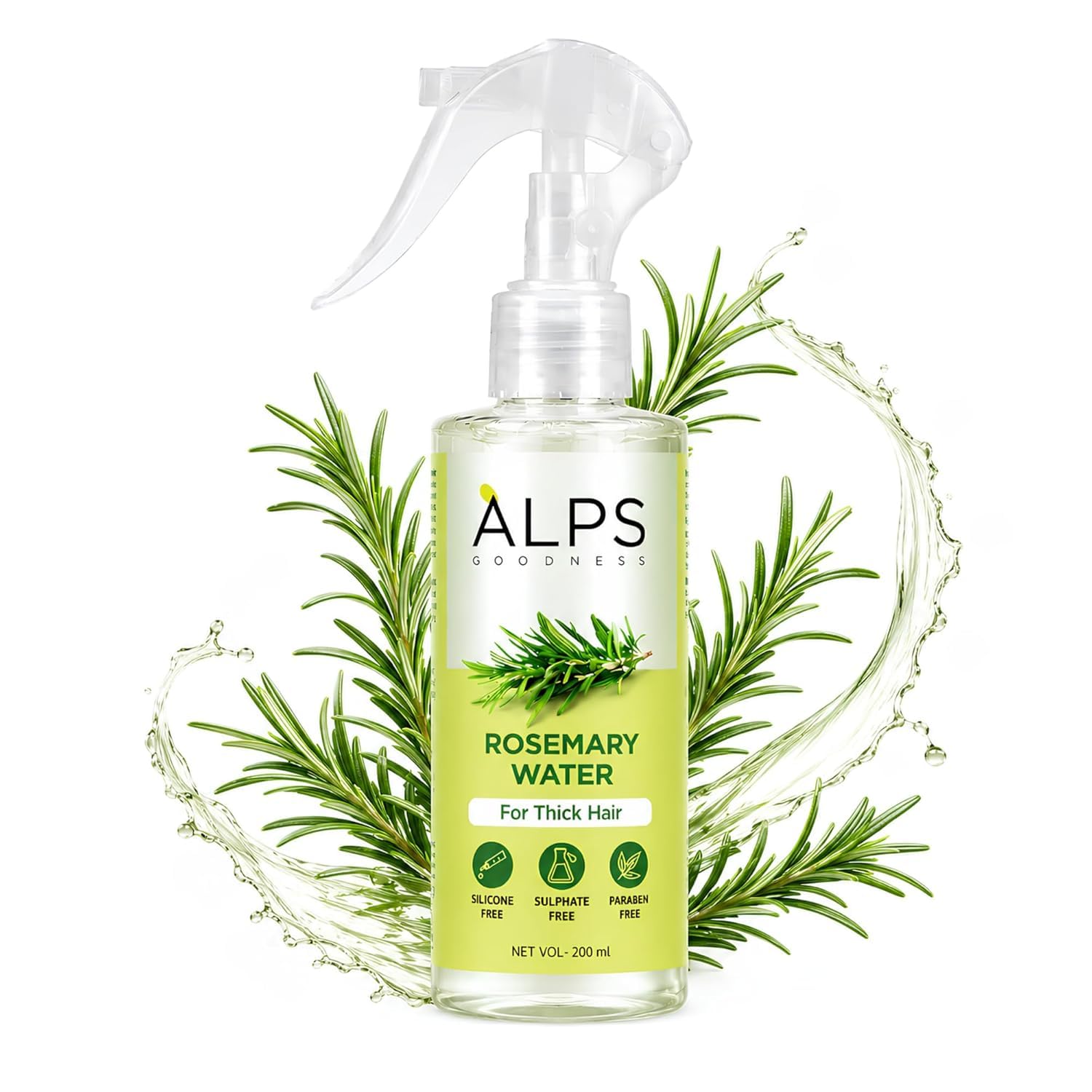 Alps Goodness Rosemary Water Spray for Hair Growth (200ml) | Clinically Proven (In Vivo Tested) to Reduce Hair Fall & Promote Regrowth | 100% Natural Rosemary Extract | Leave-On Scalp & Hair Spray For Men & Women-image-23
