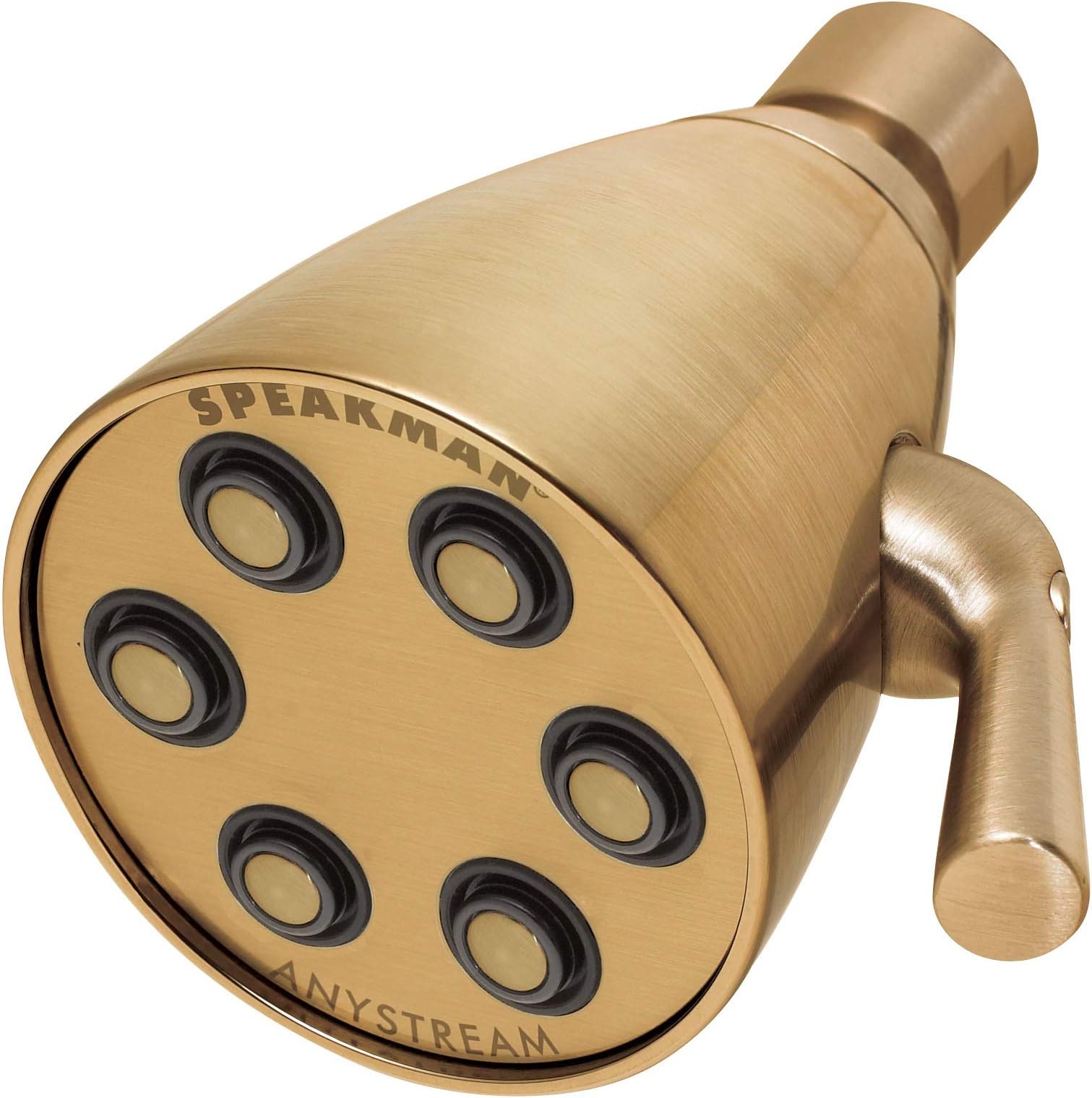 2252-BBZ Icon Anystream Multi-Function Adjustable Solid Brass Shower Head, 2.5 GPM, Brushed Bronze