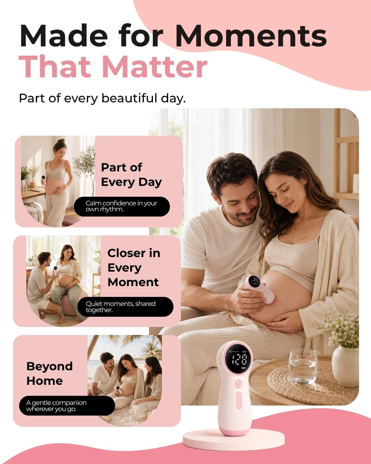 Britzgo U925 - Regalo premuroso per la futura mamma, regalo premuroso per baby shower, elegante compagno di gravidanza, bel ricordo per famiglie in crescita