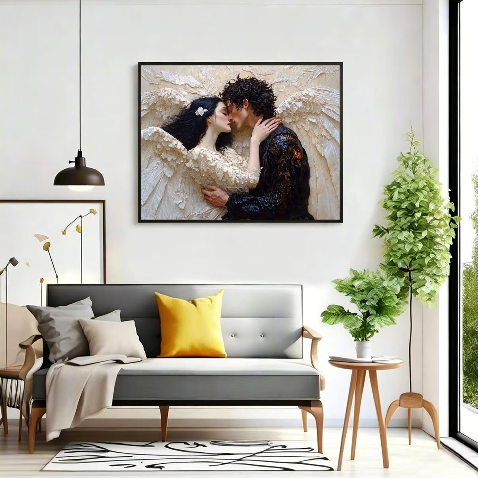 Pintar por Numeros mujer Pinturas Acrilicas Abstracción Pintura por Numeros Lienzos para Pintar, Pintura Acrilica Manualidades, Decoración para Hogar, Regalos Cumpleaños, 90x120cm Sin Marco, q-692