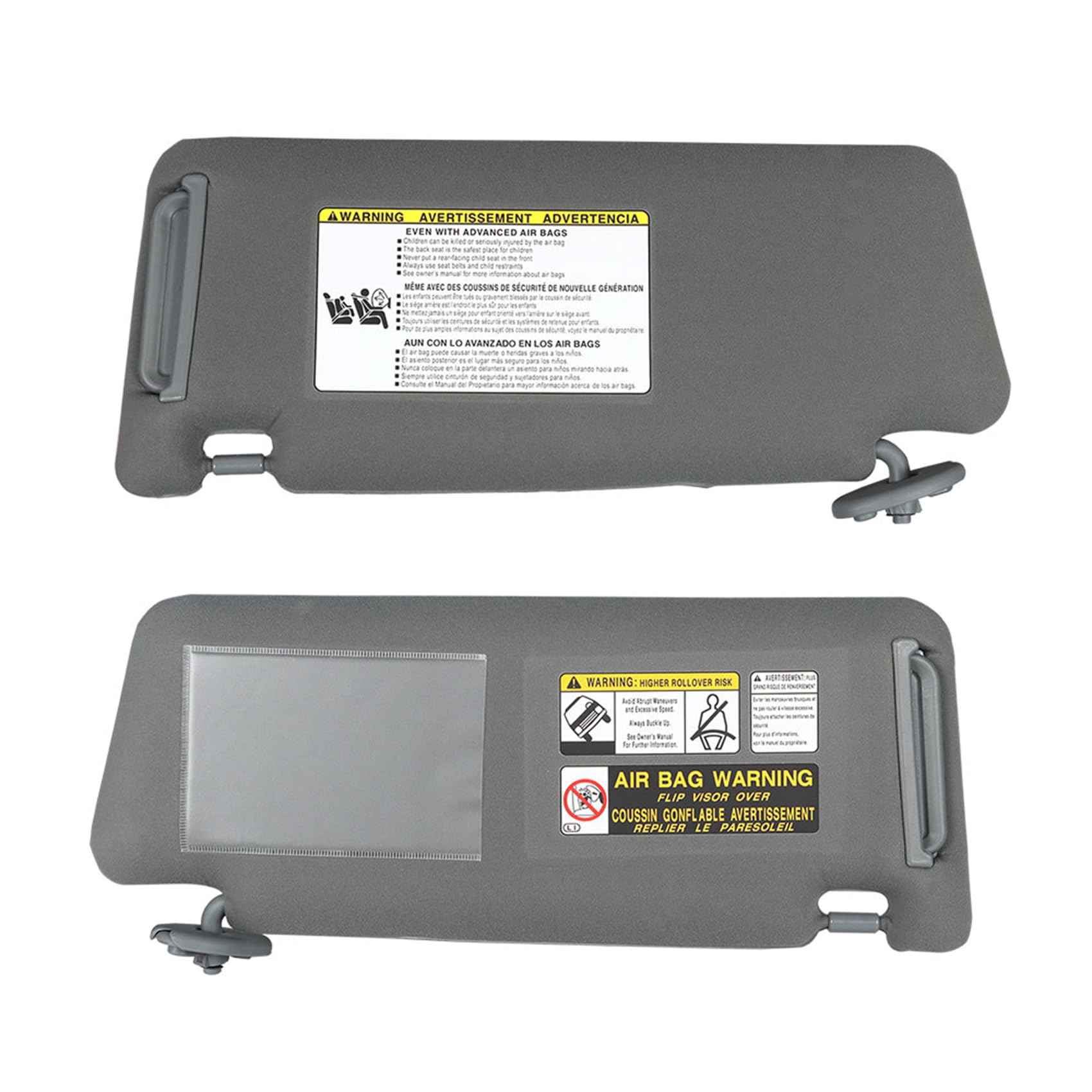 Photo 1 of labwork Gray Sun Visor Left and Right Replacement for Toyota Tacoma 2005-2015 Visor Set