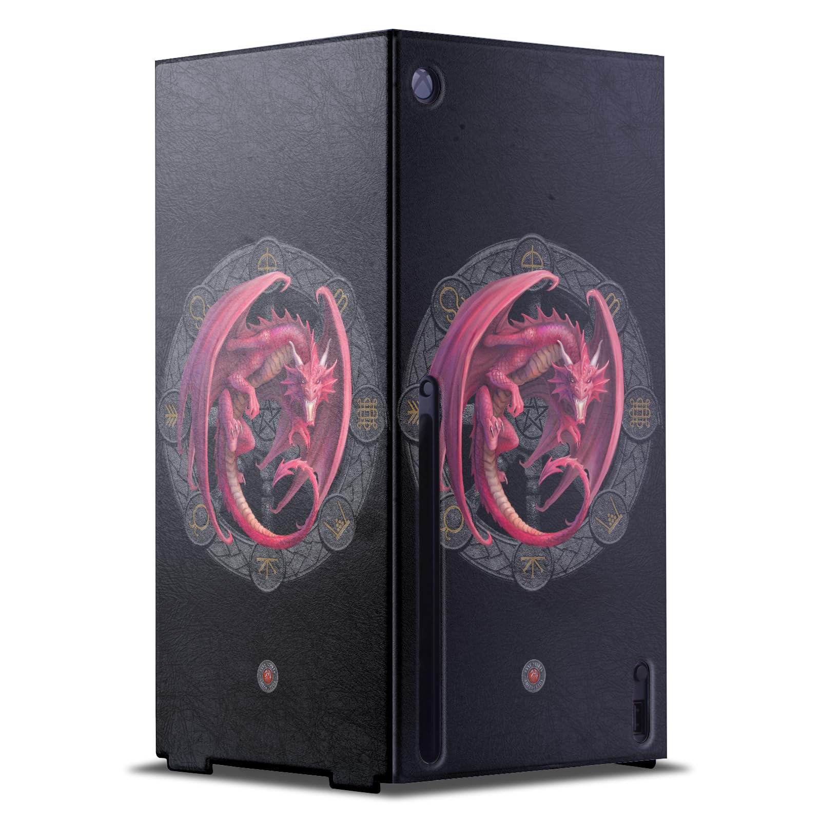 Head Case Designs Offizielle Anne Stokes Lammas Lughnasadh Drachen der Sabbats Spielekonsolen Wickeln kompatibel mit Xbox Series X