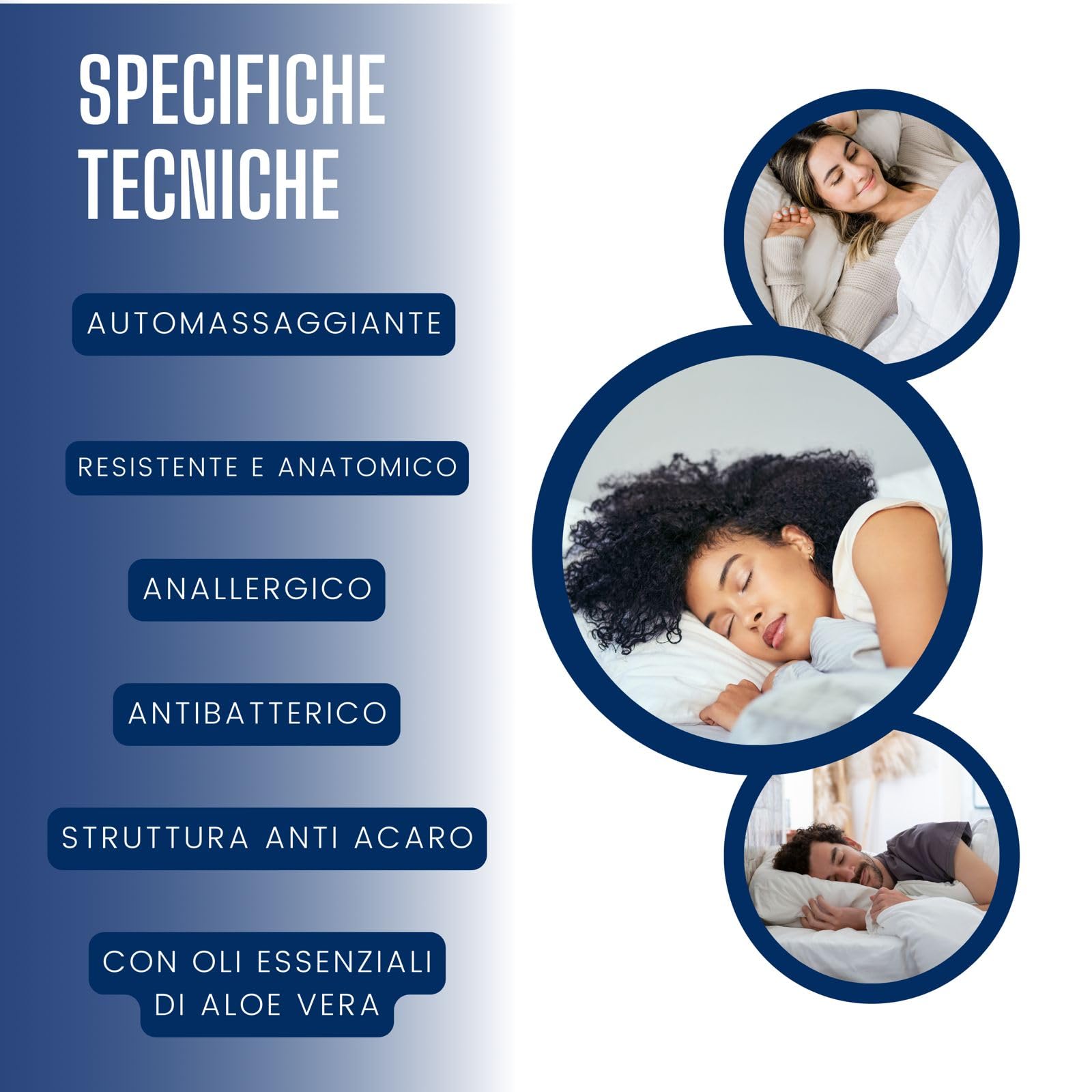 Cuscino Cervicale Dream Haven: Memory Foam Ortopedico, Con Federa Aloe Vera, Made In Italy.