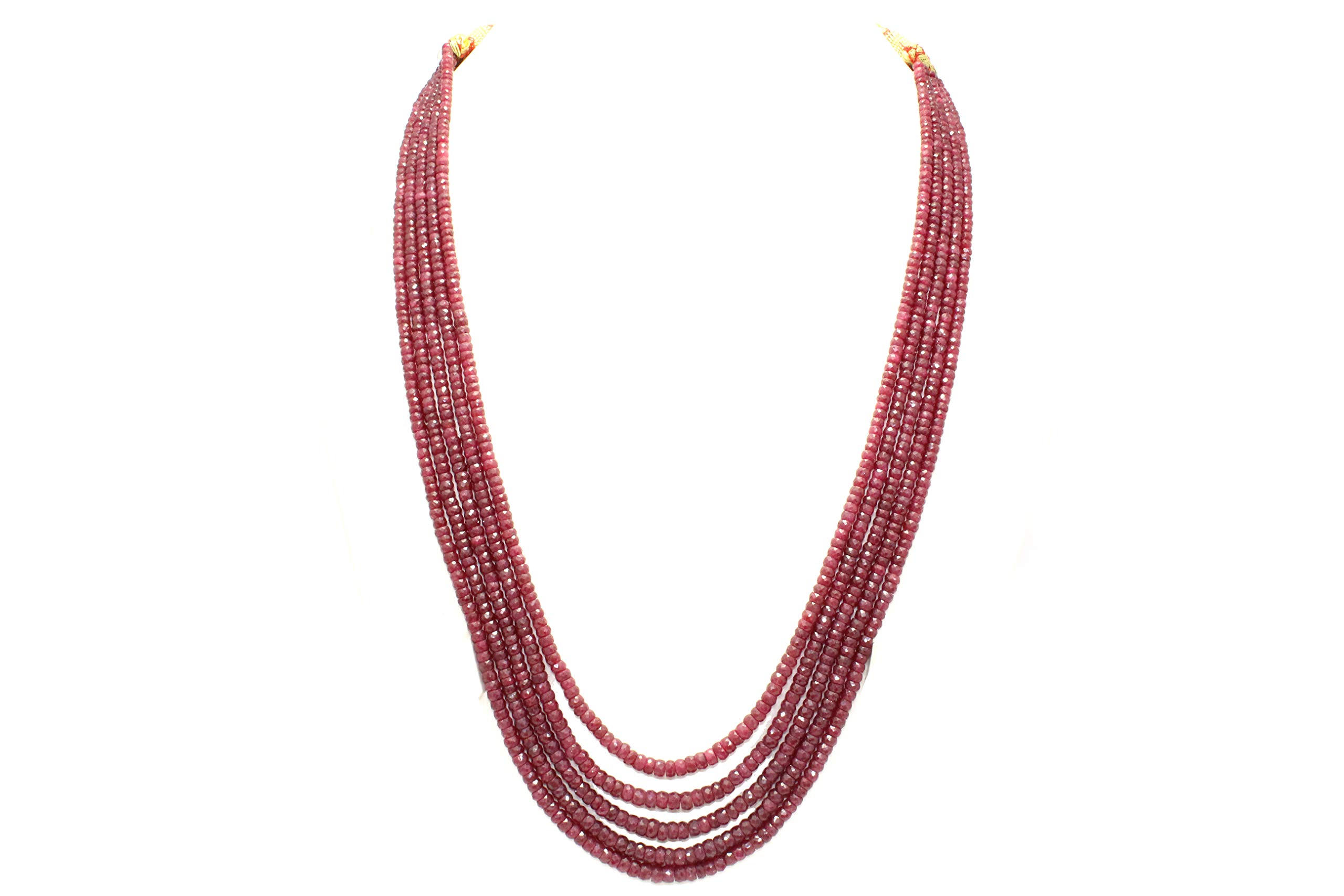 Collana di perle di rubino a 5 fili Forma libera - 99.5 g - - Catawiki