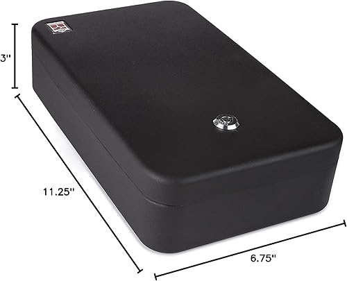 Miniatura 9 de Caja fuerte para cajones de medicamentos (cerradura de llave, 11-34 pulgadas de largo x 7 pulgadas de ancho x 2-78 pulgadas de alto)