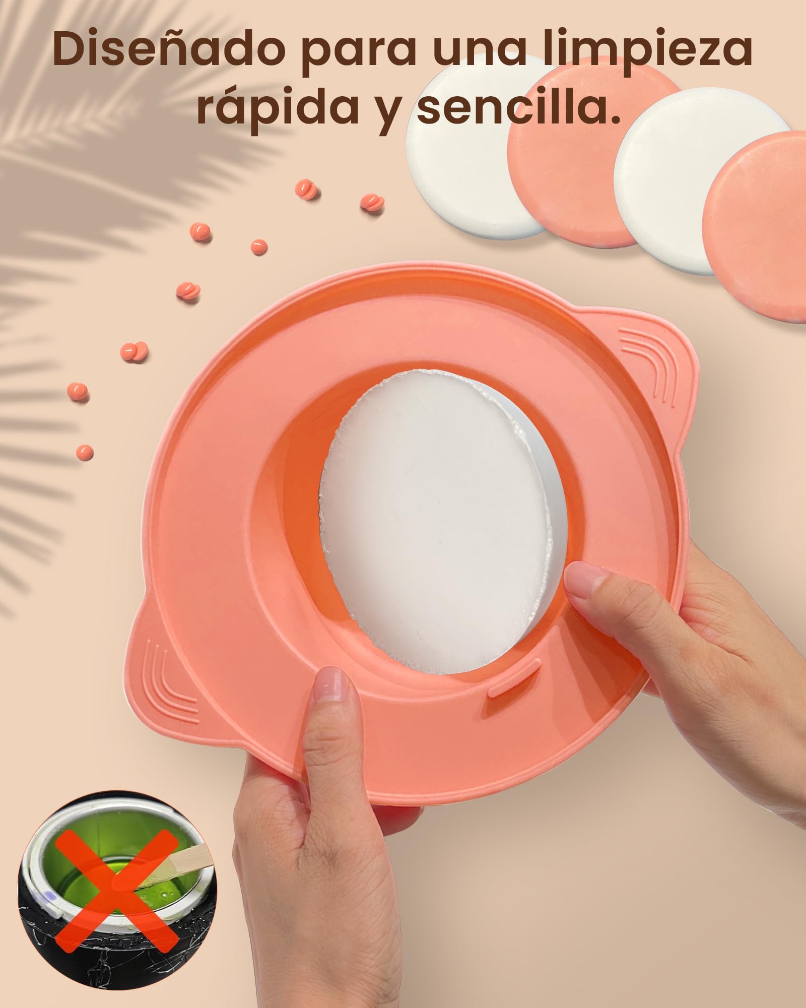 Calentador de Cera Depilatoria - Maquina Cera Caliente Depilacion con Visualización Temperatura Depilacion en Casa para Cuerpo Completo, Cejas, Faciales, Bikini, Piernas, Axila para Mujer y Hombre