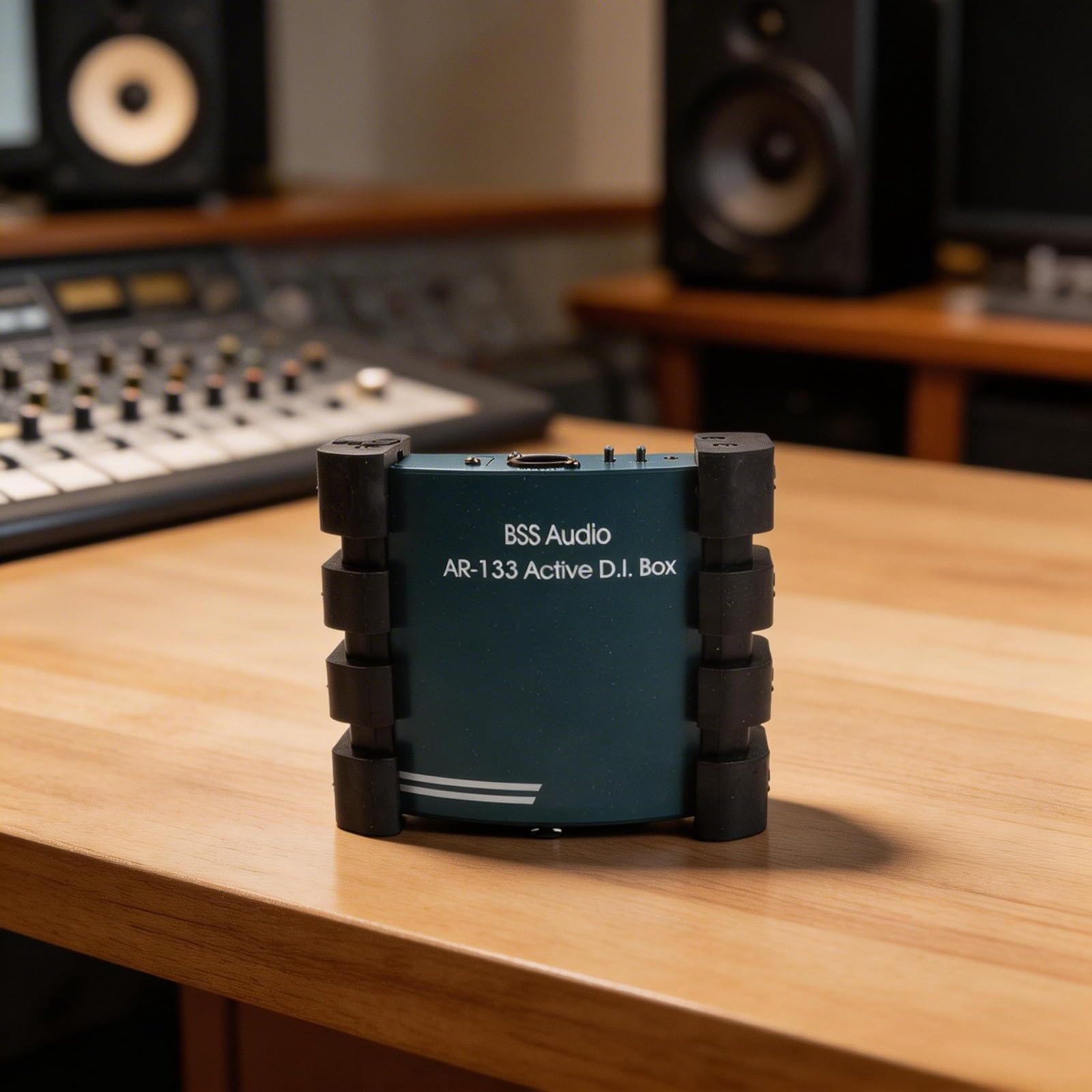 Convertitore di impedenza attivo DI-Box compatto in metallo con alimentazione phantom per apparecchiature audio Studio Recording Blu