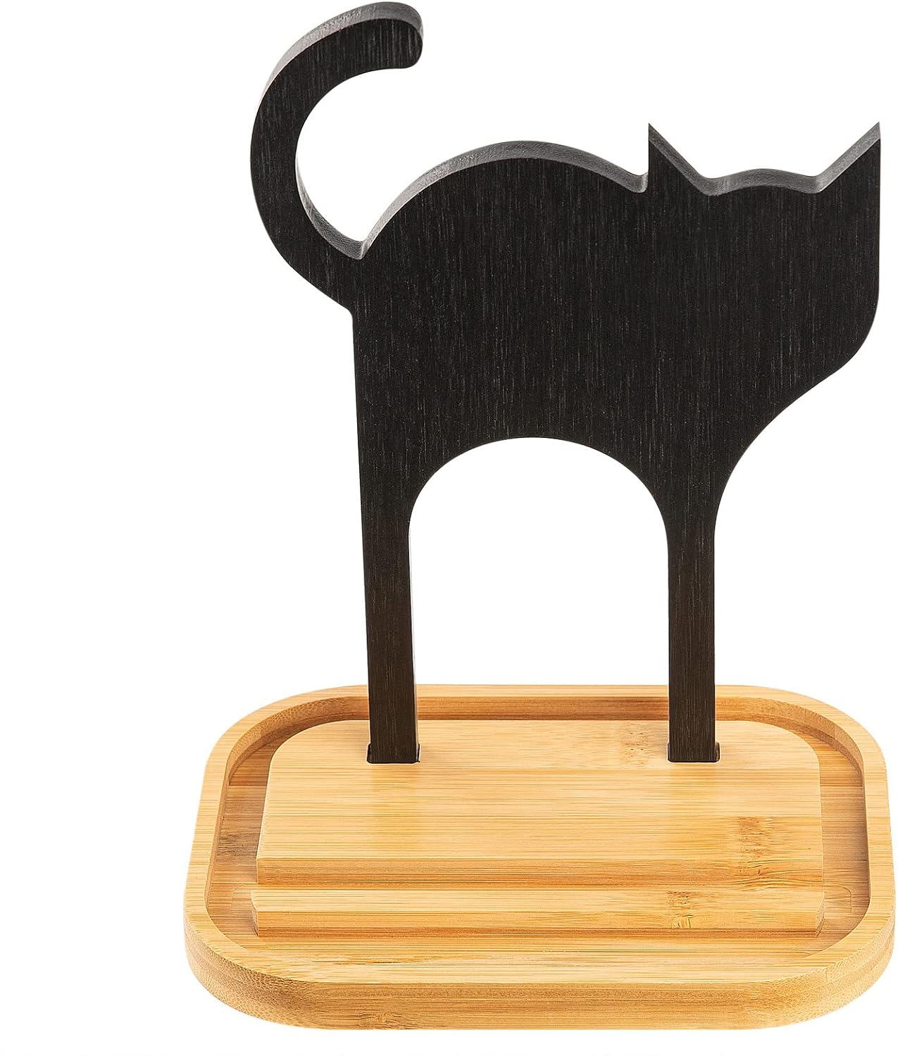 Yangbaga Cat Litter Scoop Holder, Made of Hand-Picked Bamboo with Great Durability and Stability, Mess Free Litter Sifting Scoop Holder…