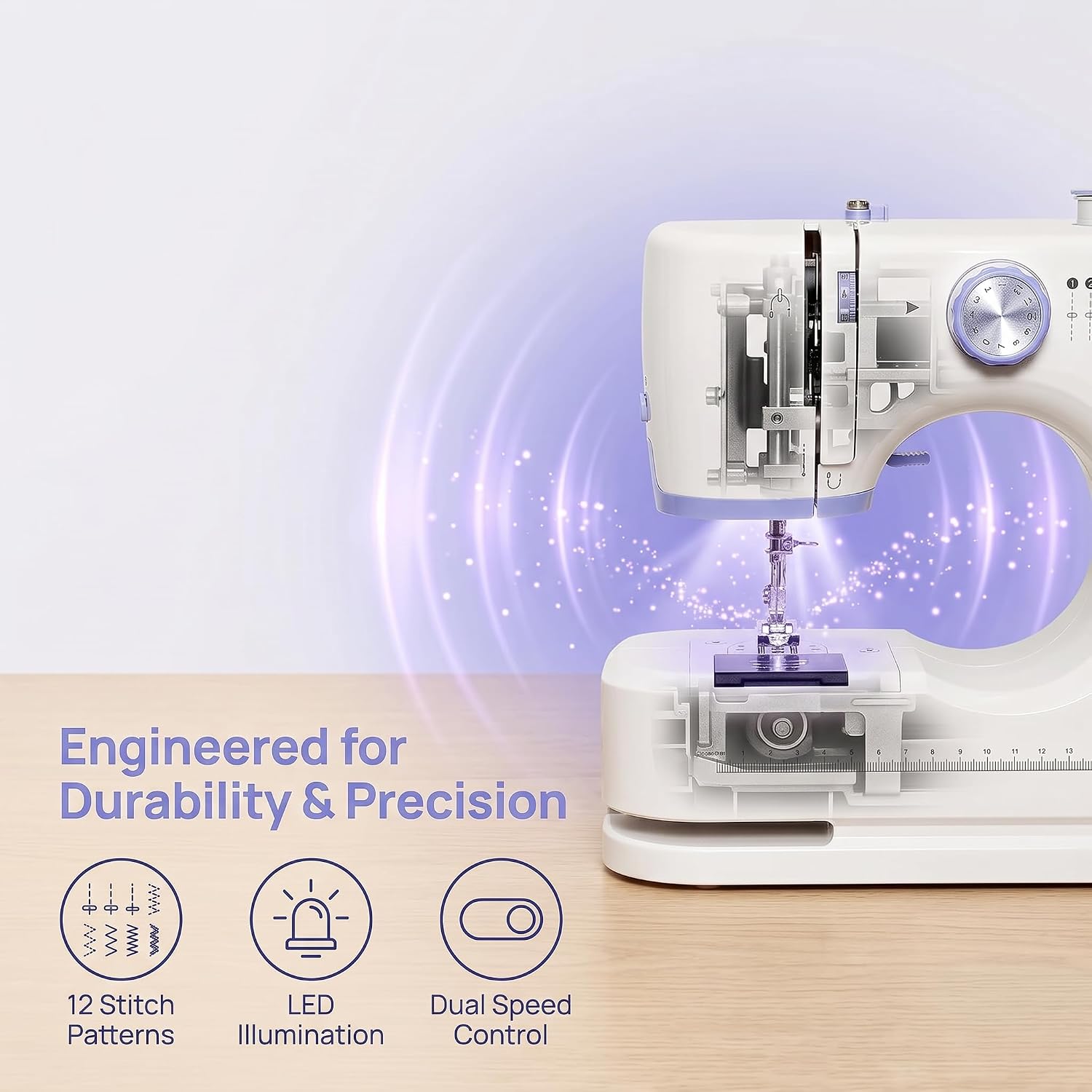 Mini Sewing Machine for Beginners with 12 Stitches
