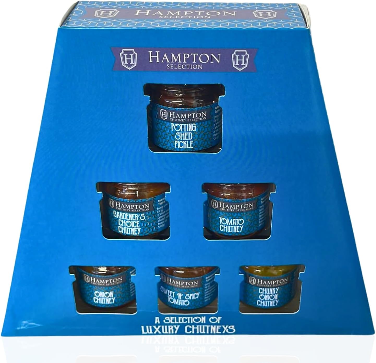 Chutneys Gift Set 6 Mini Jars Chutney Selection Box Potting Shed
