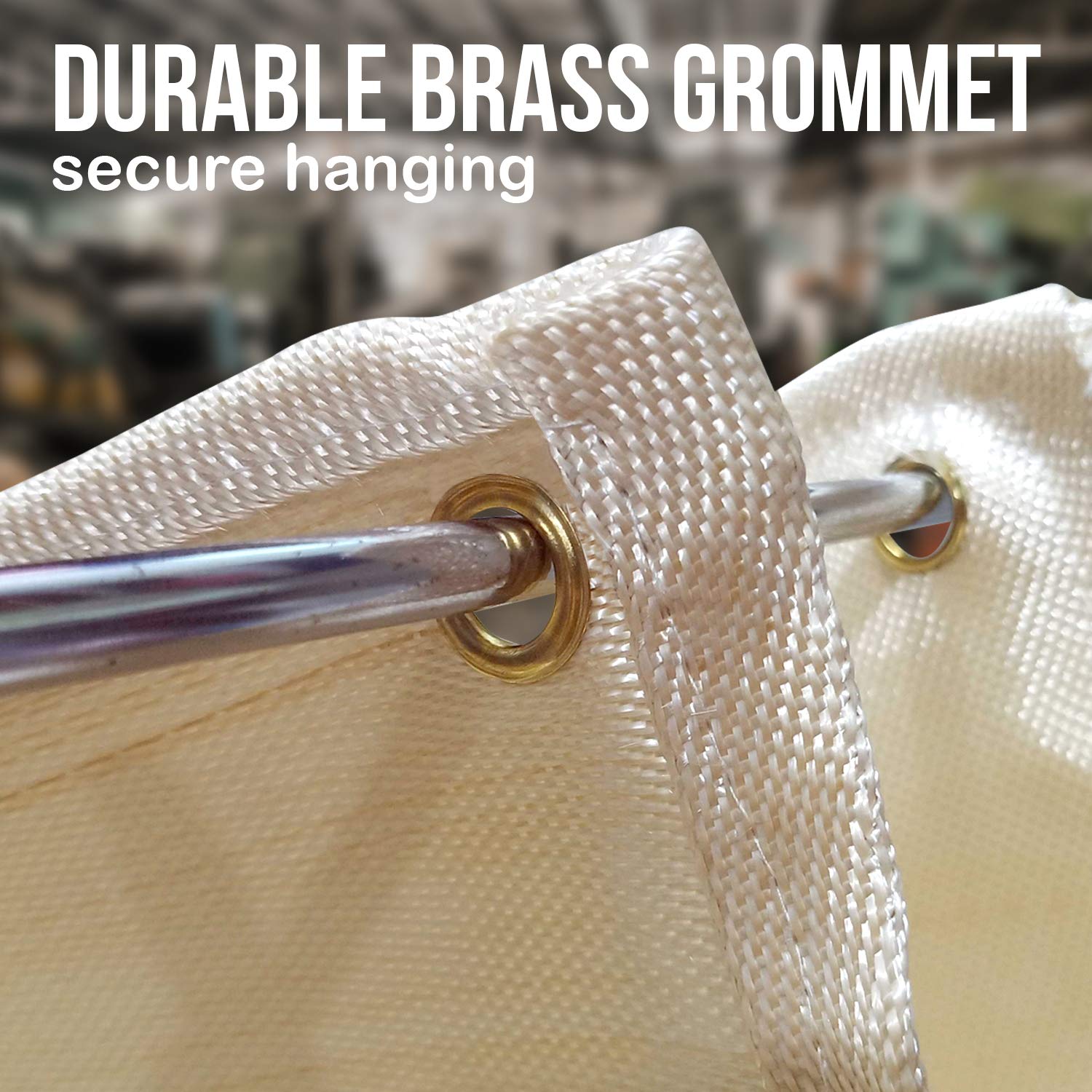 JJ CARE Heavy Duty Welding Blanket 8x8 ft Fiberglass Welding Curtain