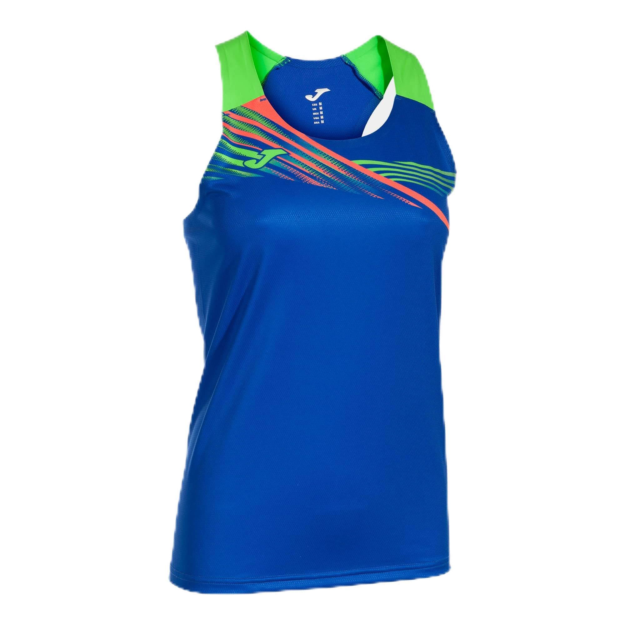 Joma Women's Royal/Green Flúor Tank Top Elite X T-Shirt