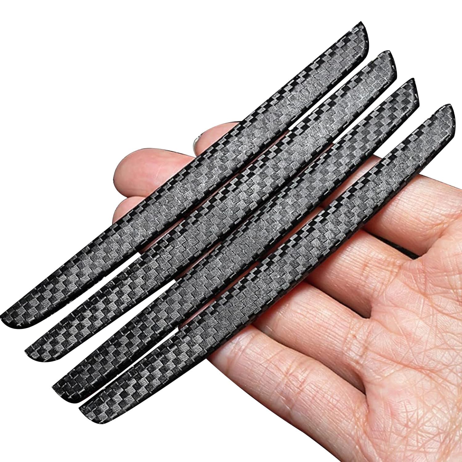 Woniyal 4 Pieces Car Door Protection Sticker For Lancia Kappa(838) Coupe 1996-2001, Durable Carbon Fiber Texture Material Flexible Anti-Scratch Guard Strip Exterior Accessories