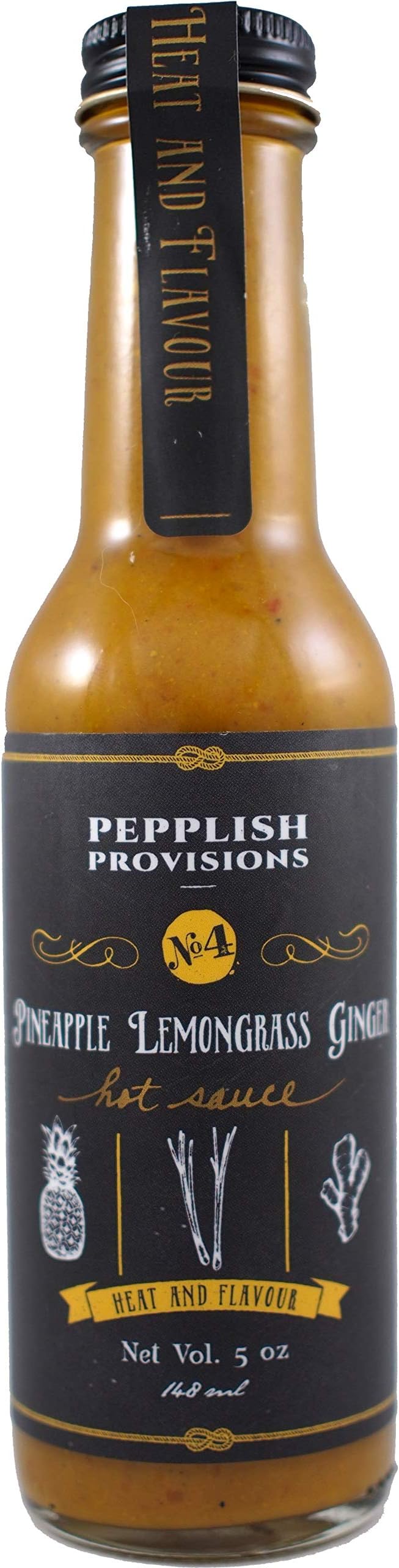 PEPPLISH PROVISIONS Pineapple Lemongrass Ginger Hot Sauce
