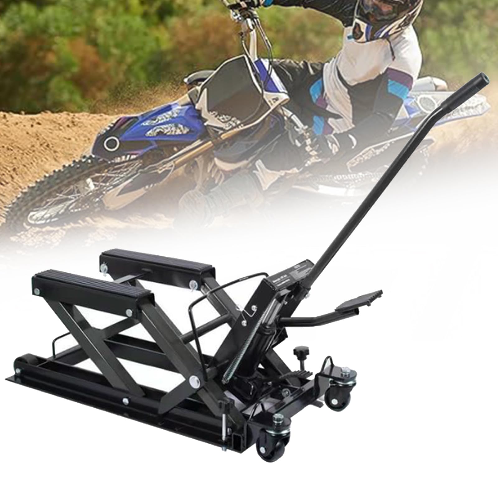 Hydraulischer Motorradheber, verstellbare Höhe Motorradheber Reparaturtisch für Garage und Außenbereich