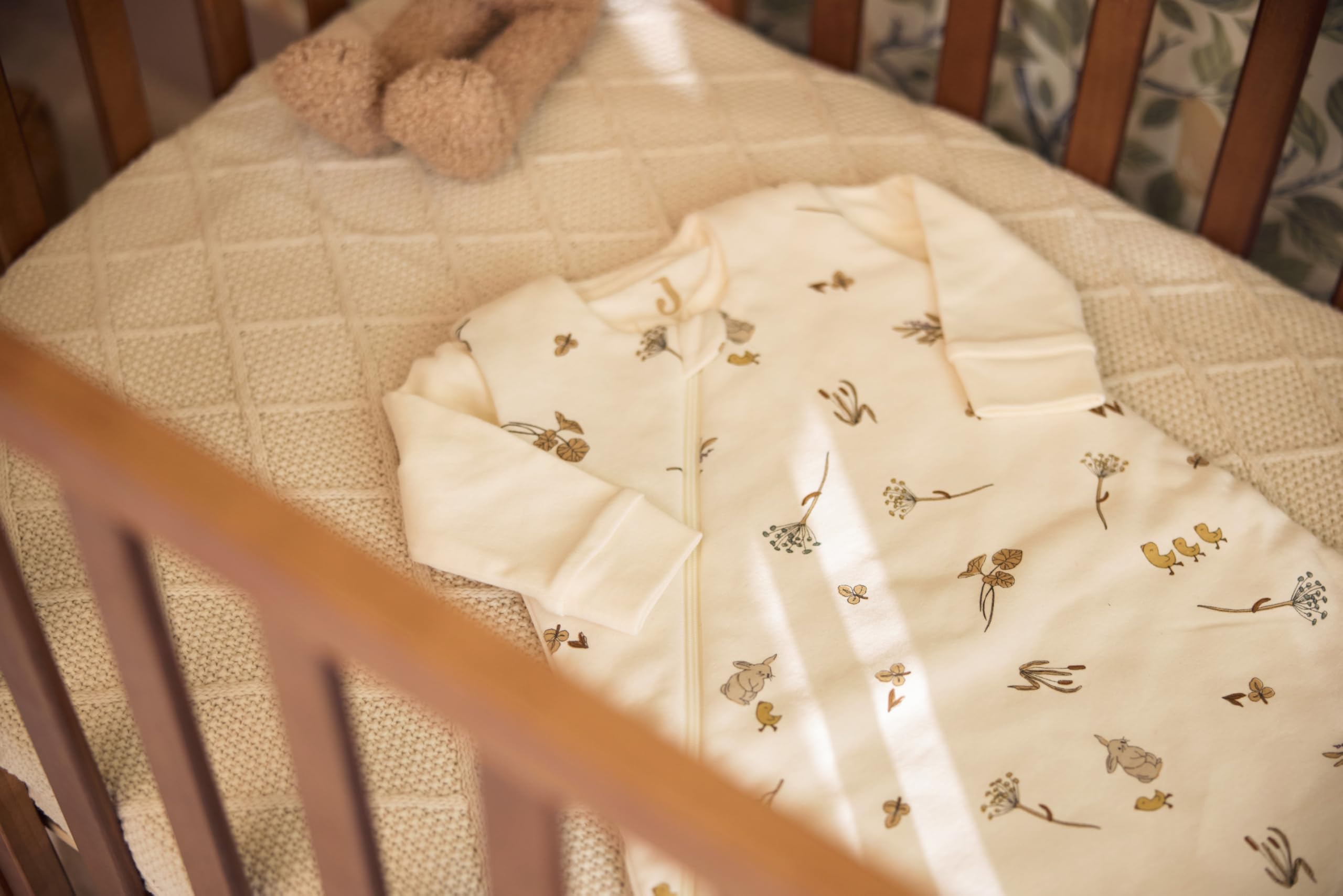 Jollein Ganzjahres Schlafsack Baby - Riverside - 60 cm - Baumwolle, Polyester - 0.5 bis 3.5 Tog - Schlafsack Baby Sommer & Winter