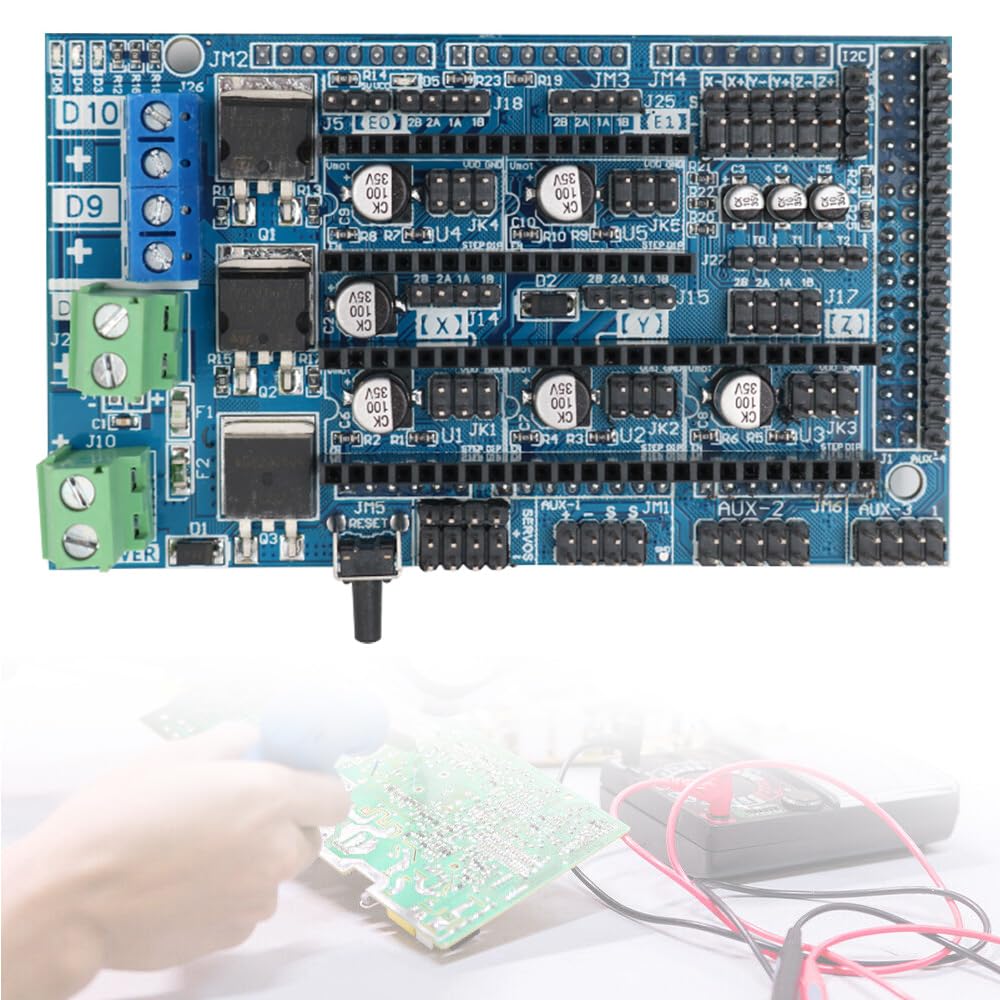 POFET Ramps 1.6 Carte mère d'imprimante 3D Carte d'extension de Panneau de Mise à Niveau d'imprimante 3D pour Machine CNC
