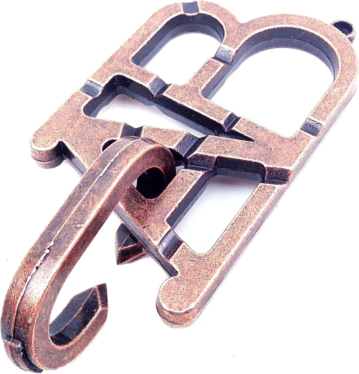 Alphabet Letter Disentanglement Puzzle - Metal Brain Teaser Toy for Logic & Problem-Solving Skills