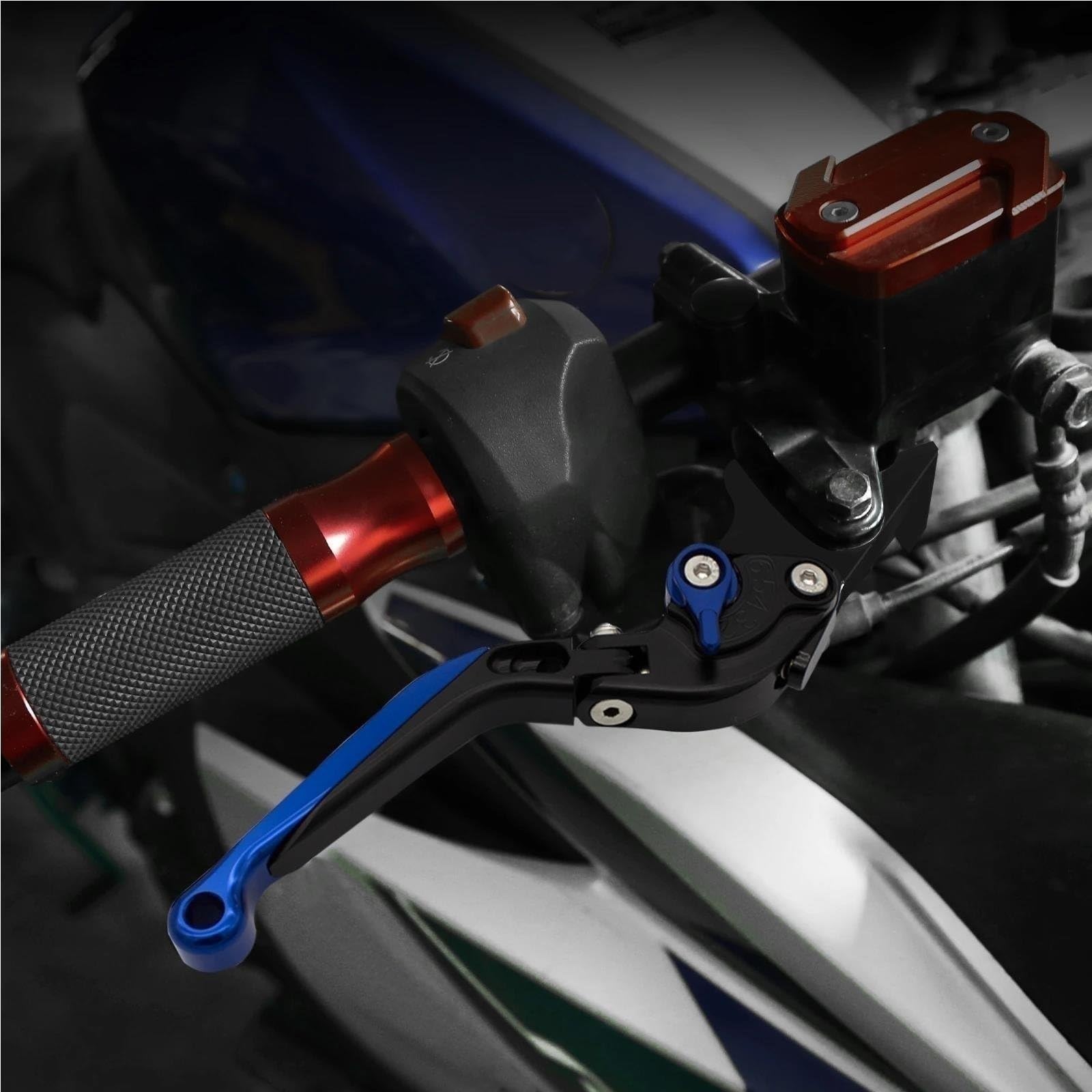 Frizione Leve Frizione Pivotanti, Manopole Di Controllo, Ricambi Per Moto, Leva Freno Regolabile Per Per CANADA Per VERSIONE R6S 2007-2009(Black 7)