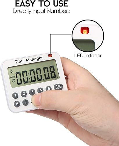 Miniatura 3 de Temporizador Digital de Cuenta Regresiva para Cocina - AIMILAR AY4052-2 Temporizador Magnético de Cocina de Cuenta Regresiva y Progresiva con Imán