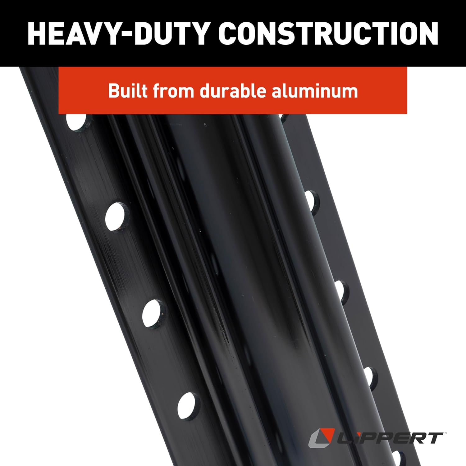Lippert Level Up Gen I Replacement Hydraulic Landing Gear Jack for 5th Wheel RVs and Travel Trailers, 8,000-lbs. Capacity, Aluminum, 9" Diameter Footpad, 21-7/16" Retracted Height - 195860