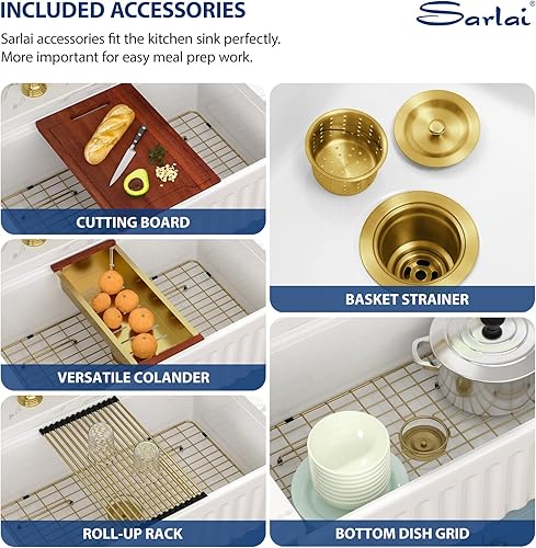 Miniatura 16 de Sarlai - Cerámica de porcelana de fregadero de porcelana, color blanco Blanco,Negro -,Negro estación de trabajo,Blanco estación