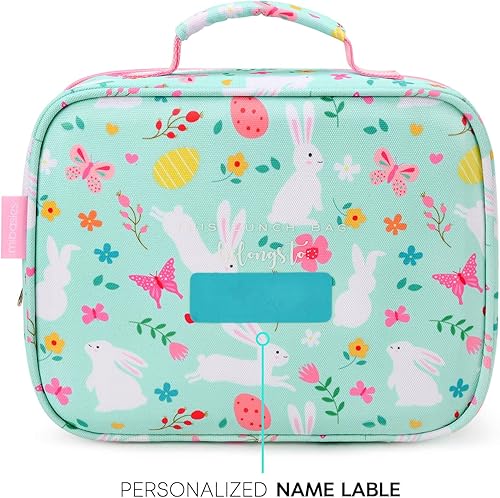 Miniatura 85 de mibasies Lonchera infantil para niñas pequeñas, bolsa de almuerzo aislada y reutilizable para la escuela, fresas surtidas, color rosa Surtido