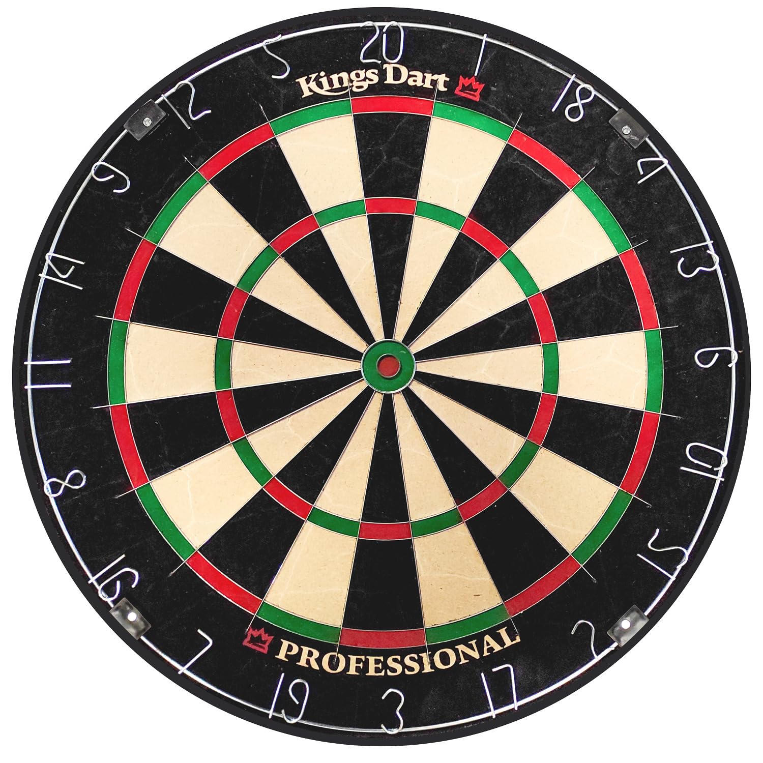 Kings Dart Profi Dartscheibe | Sisal | 0,7 mm Spider-Feldbegenzung | 45 cm