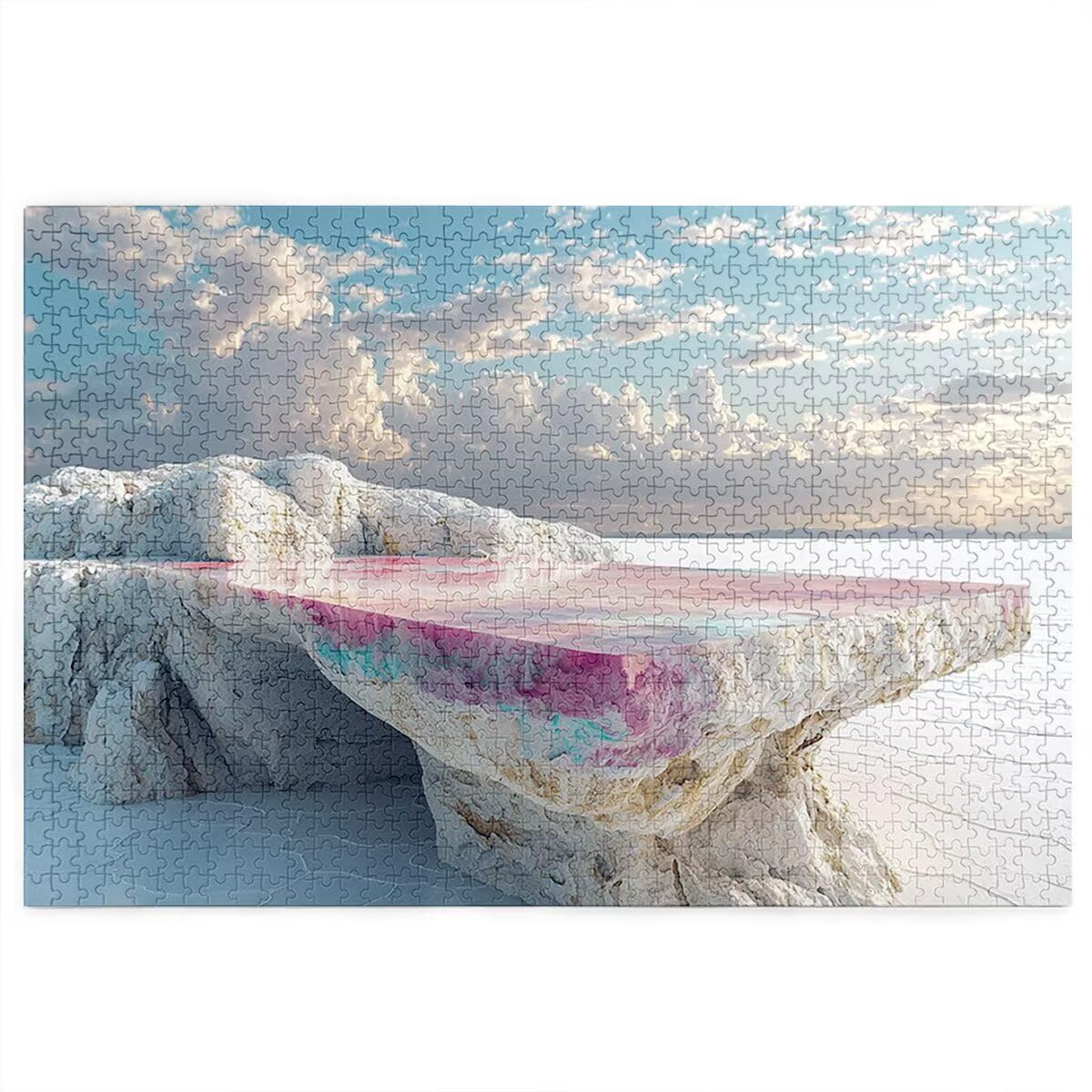 Q-86 Puzzle 4000 elementów, zima, 4000 elementów, drewniane puzzle dla dorosłych, trudna łamigłówka, gra logiczna dla całej rodziny, drewniane puzzle do dekoracji salonu, na prezenty, Q-86