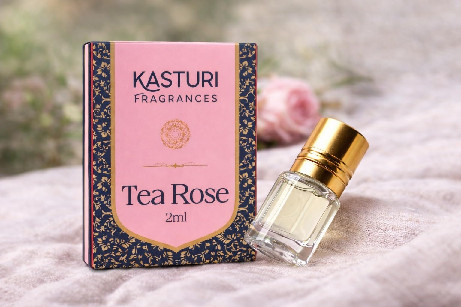 Kasturi Fragrances Tea Rose Attar – 2 ML Roll On | Alcohol-Free Floral Perfume Oil for Men & Women-image-16