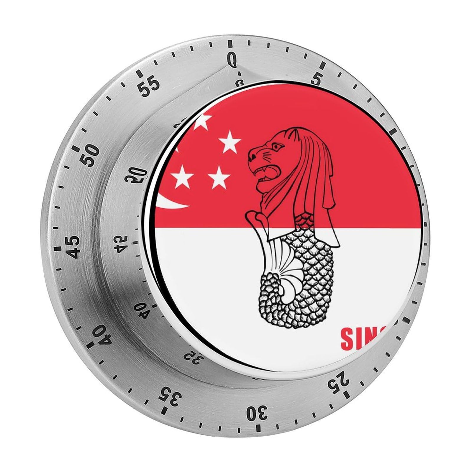 Singaporean Magnetic Timer for Kitchen Cooking Productivity Stainless Steel Timers with Alarm
