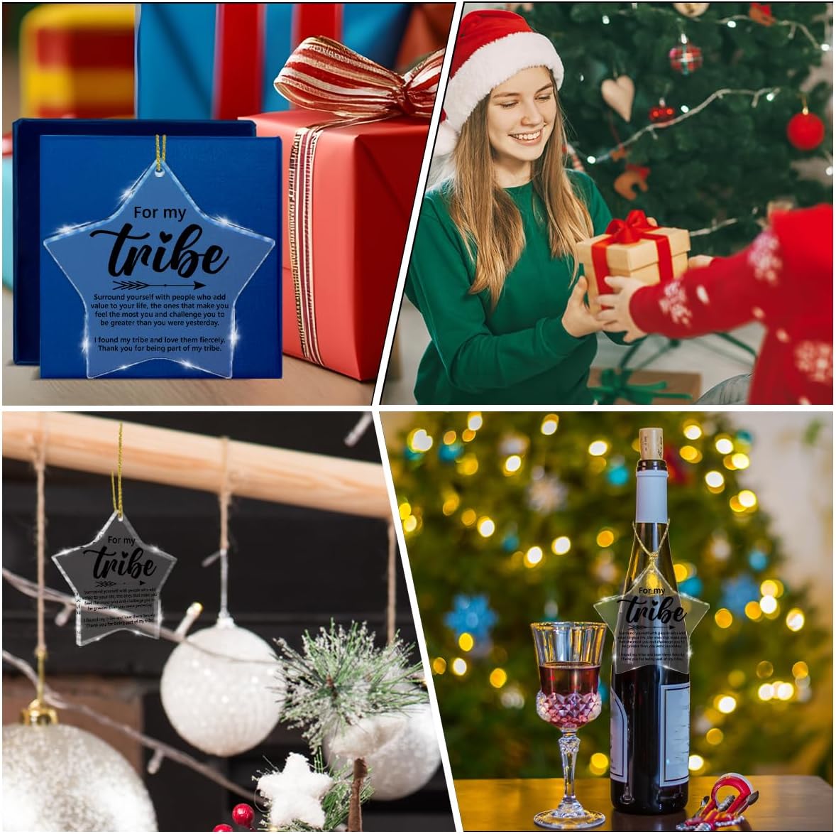 部族のオーナメント、Bestie BFF Soul Sister、Sisterhood Xmas ホリデーデコレーション、親友のアク