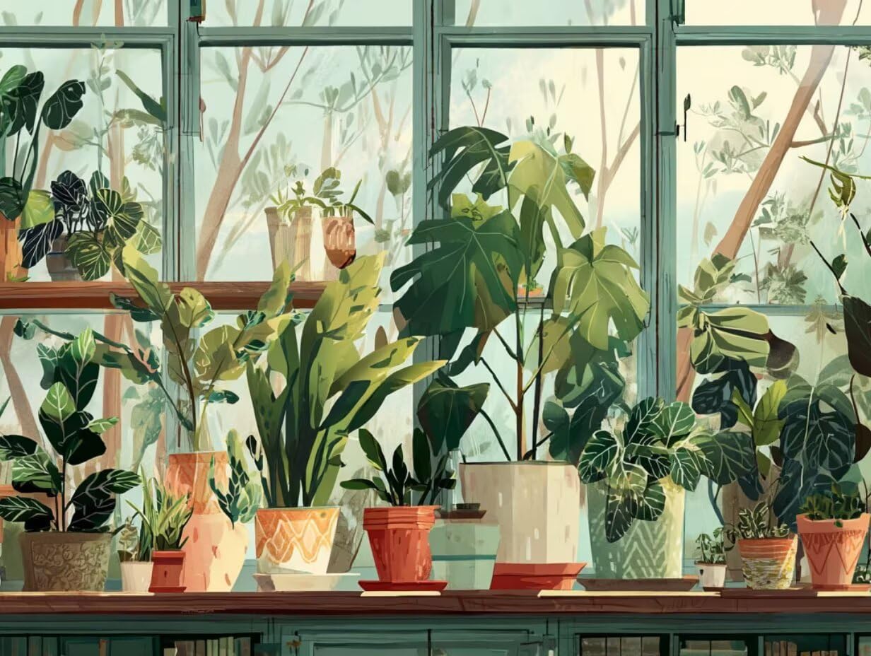 Puzzle pour Adults 6000 Pièces, Les Plantes Vertes, Bois de YHPGL4-570