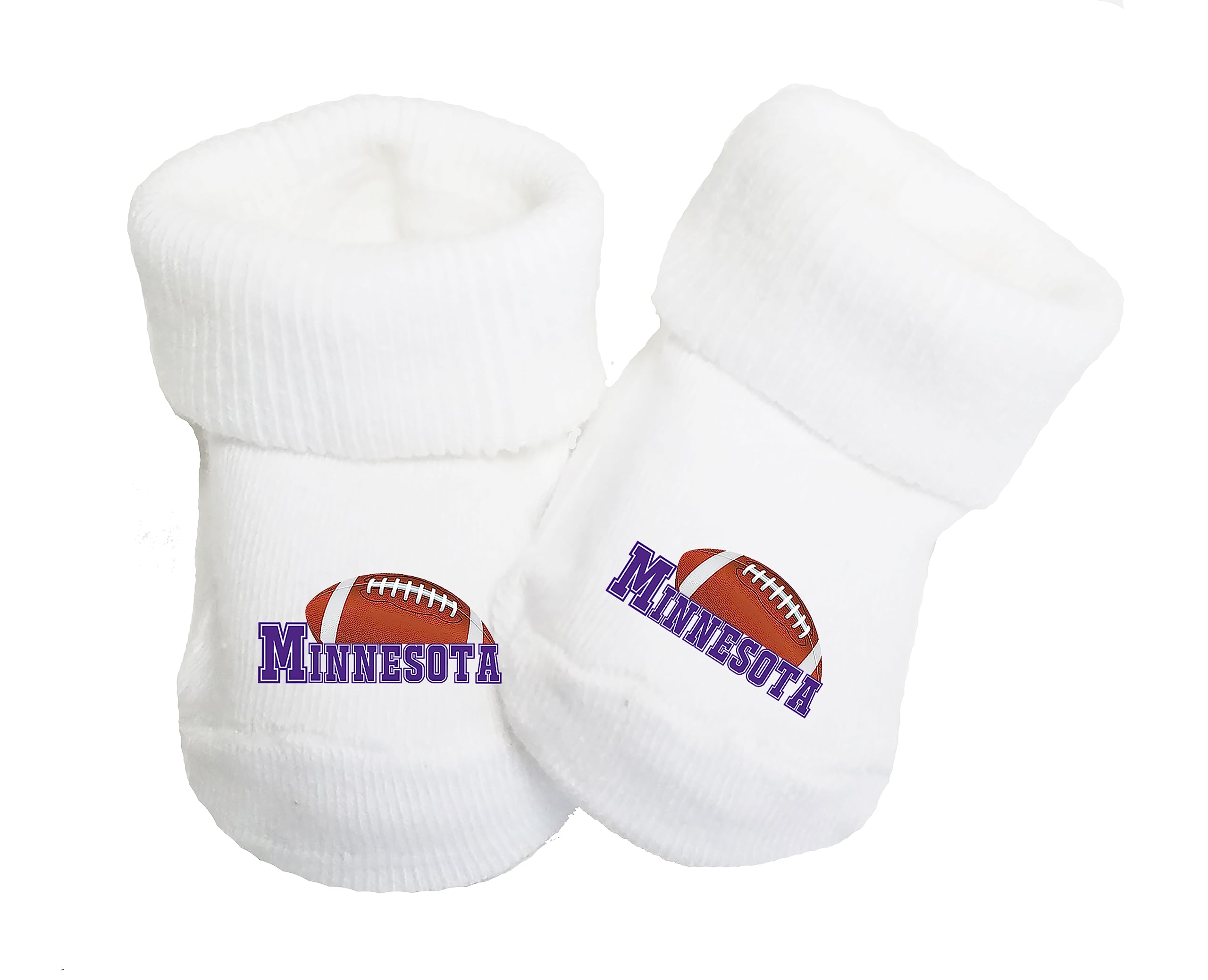 Future Tailgater Baby Toe Bootie Socks for Minnesota Fans