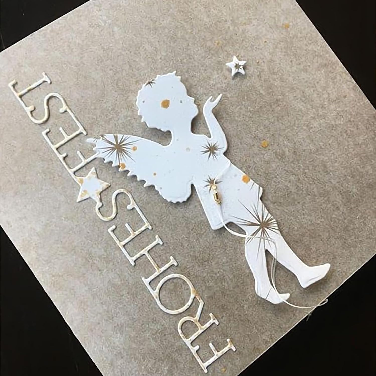 Briartw Angel Boy Cutting Dies for Card Making DIY Scrapbooking Embossing Stencil Decoration Paper Crafts