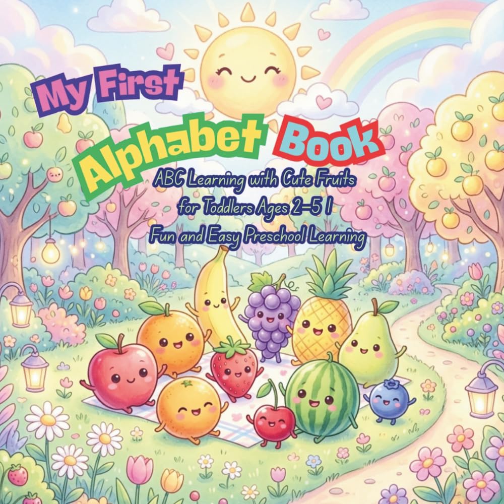 My First Alphabet Book: ABC Learning with Cute Fruits for Toddlers Ages 2–5 | Fun and Easy Preschool Learning