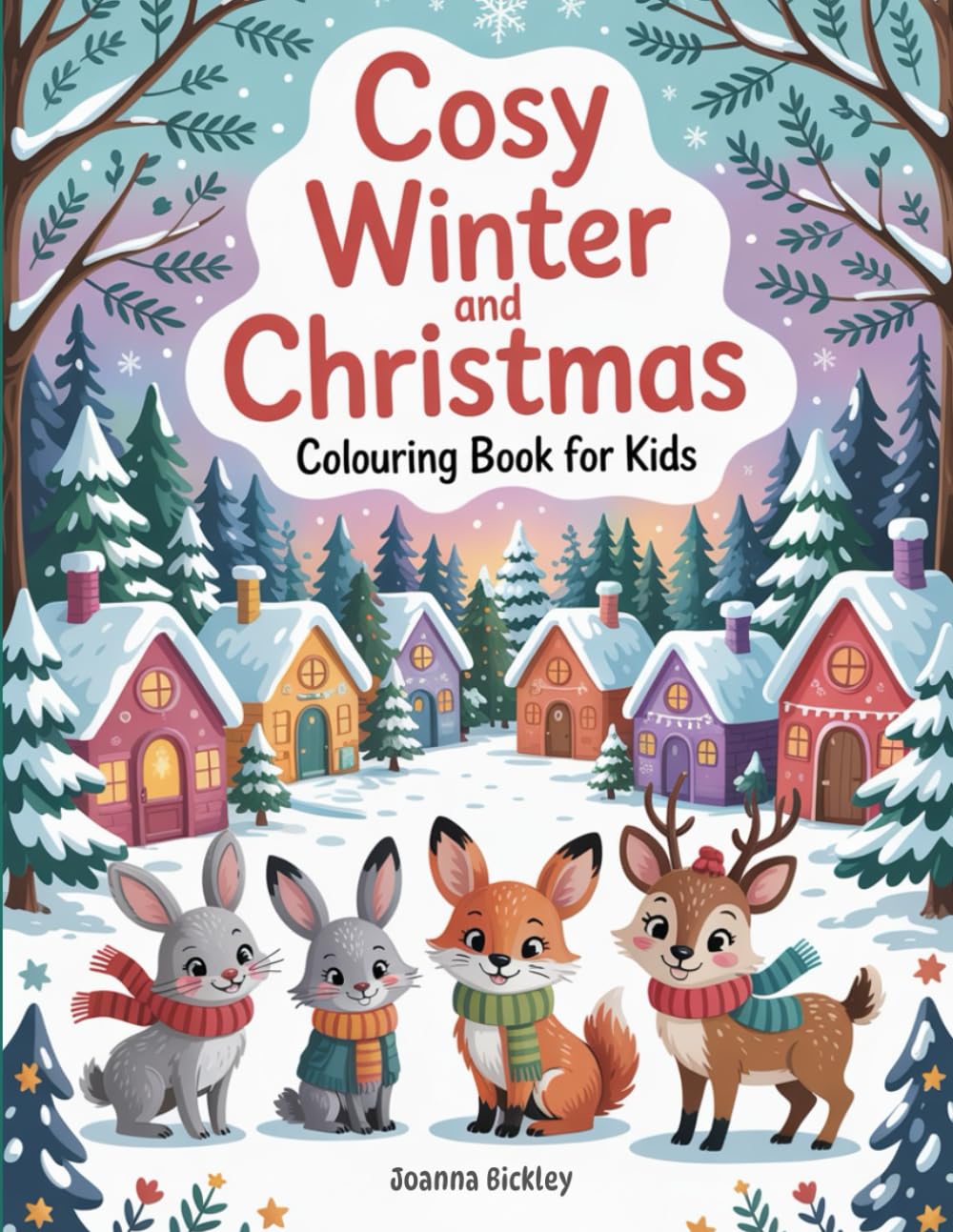 Cosy Winter and Christmas: A Festive Colouring Adventure Filled with Snowy Scenes, Christmas Magic, and Cosy Winter Fun for Kids Ages 4–8