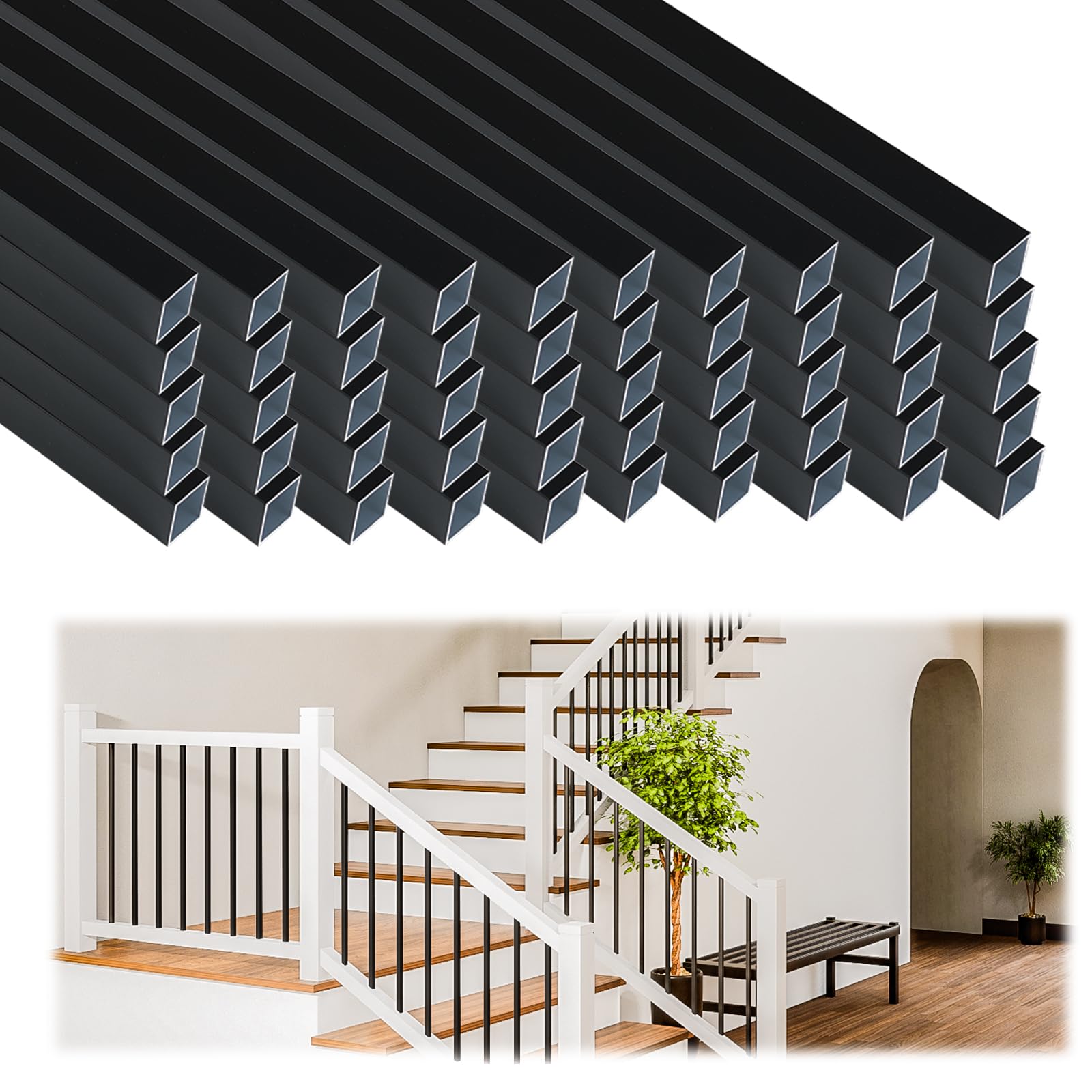 Paquete De 101 Balaustres De Cubierta De 26 X 3/4 Pulgadas, | Meses Sin, image size:1600x1600