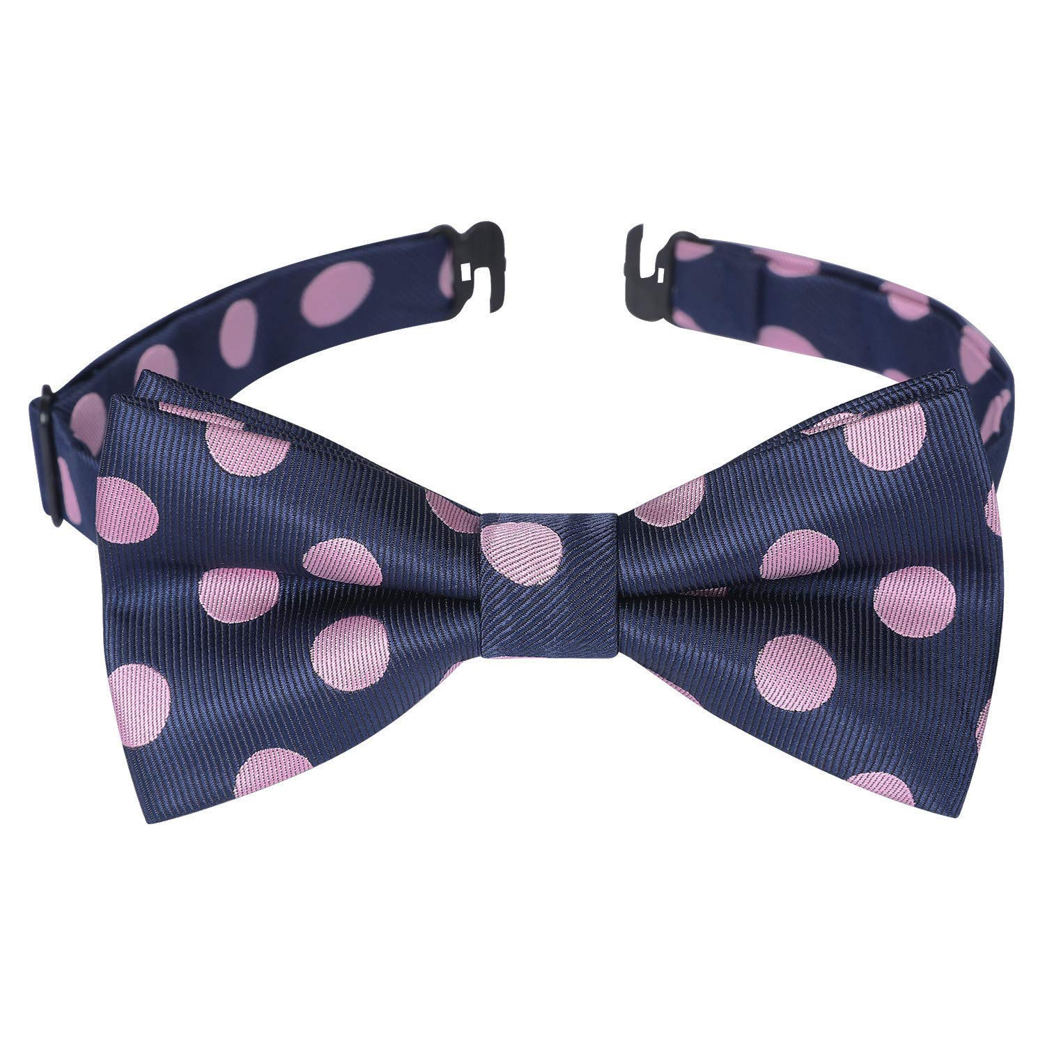 HISDERN Bow Ties for Boys Pre Tied Toddler Bow Tie Adjustable Kids Bowties Clip On Fun Patterned Bowties for Wedding Party