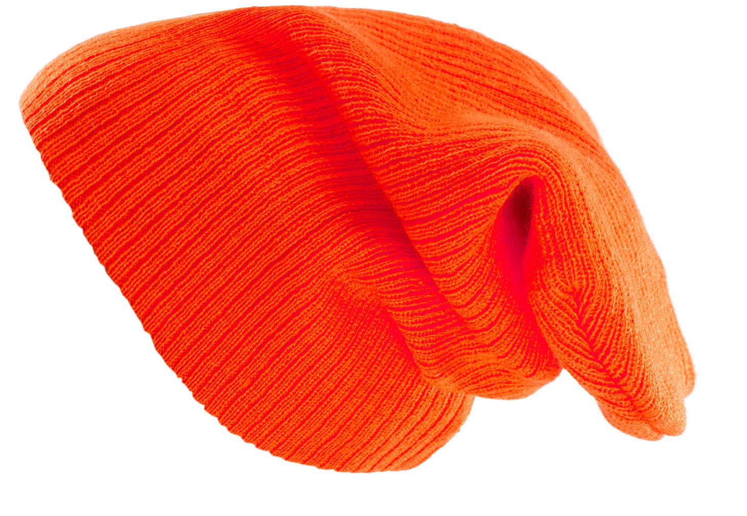 4Sold 1976 Women's Orange 4Sold (Tm) Oversized Baggy Fit Slouch Style Beanie Beany Cap Brand 4Sold, One Size