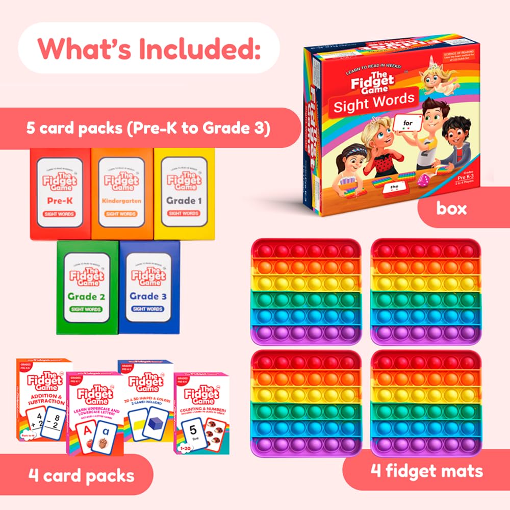 Snapklik.com : THE FIDGET GAME Kindergarten Learning Bundle ...