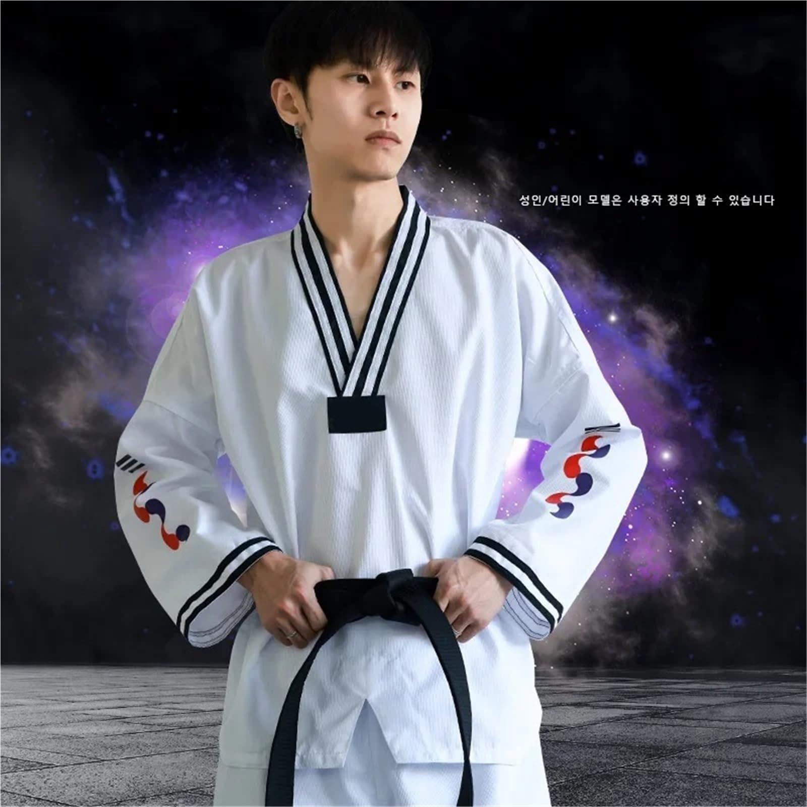 Uniformes de Taekwondo con Cuello en V, Artes Marciales, Karate, Manga Corta, Manga Larga, Ropa de Karate