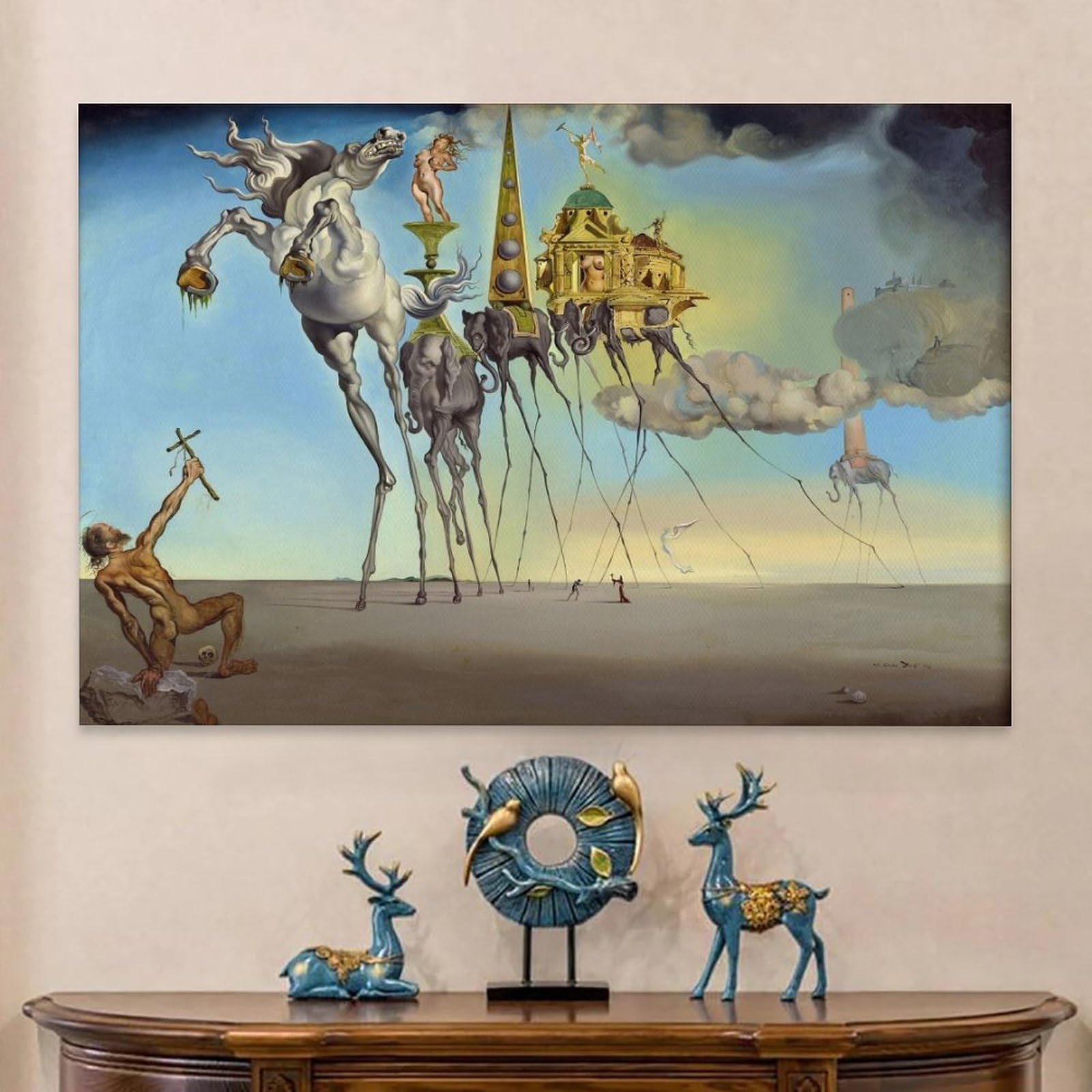 HBEOOP Salvador Dali Famous Paint (The Temptation of St. Anthony