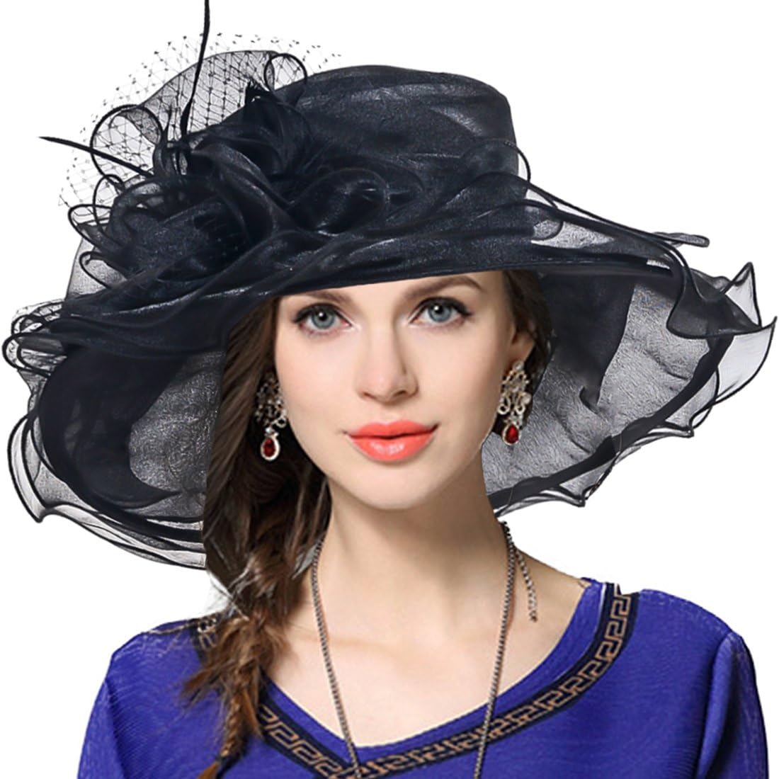 Women's Church Derby Dress Fascinator Bridal Cap British Tea Party Wedding Hat
