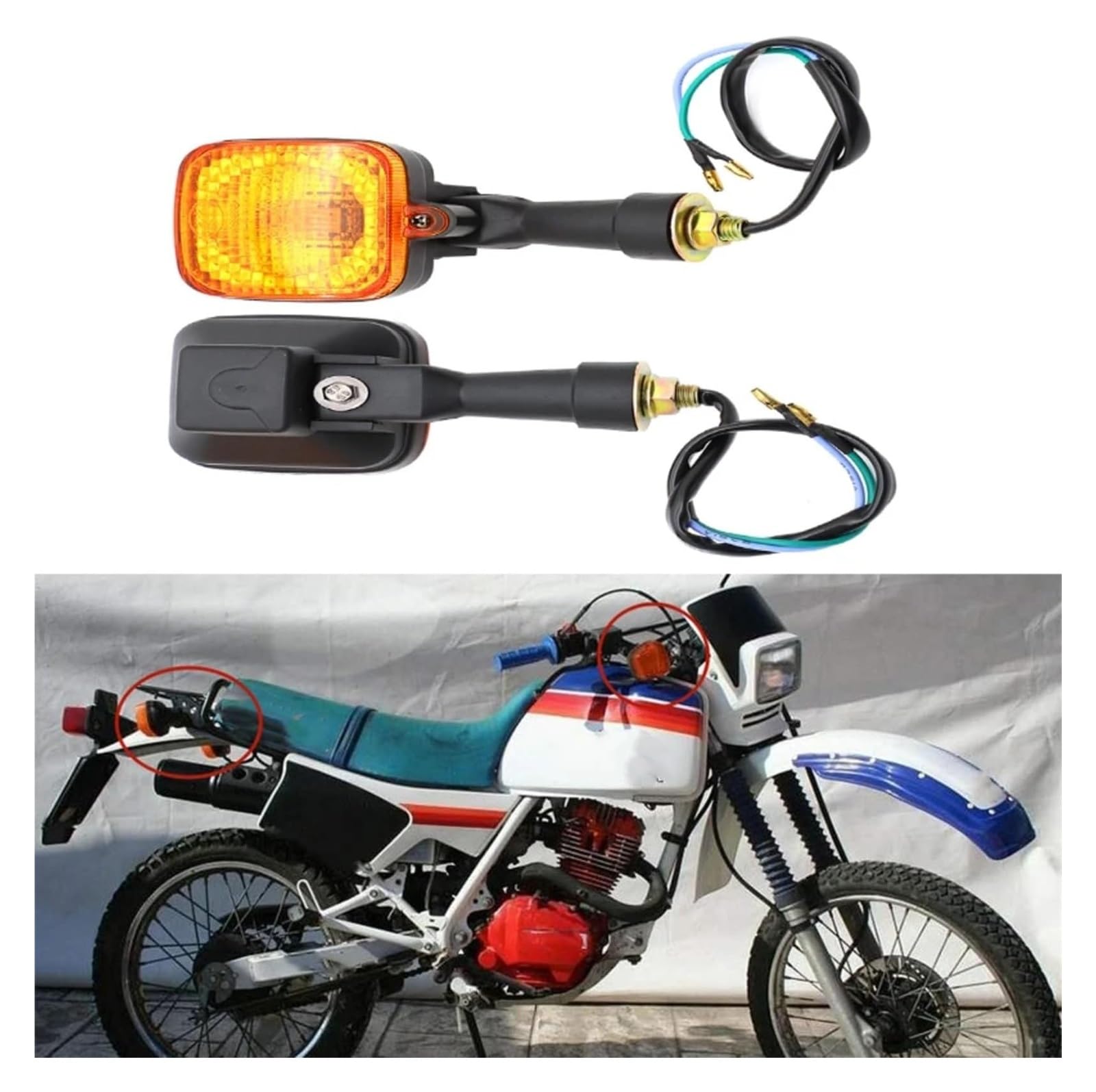 Indicatore di direzione Moto per XL200R per XL 200 R 1983-1984 Motociclo Indicatore Direzione Freni Luci Segnalazione Anteriori E Posteriori(4Pcs)