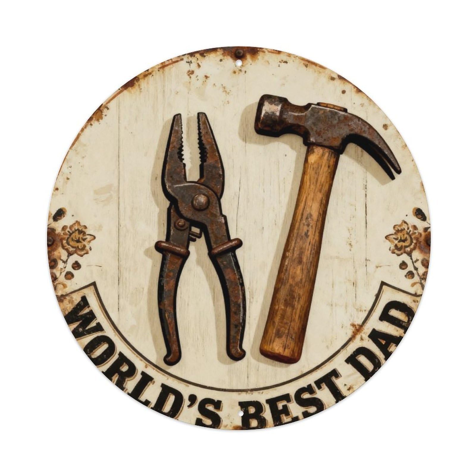 World Best Dad Metal Tin Sign Plaque