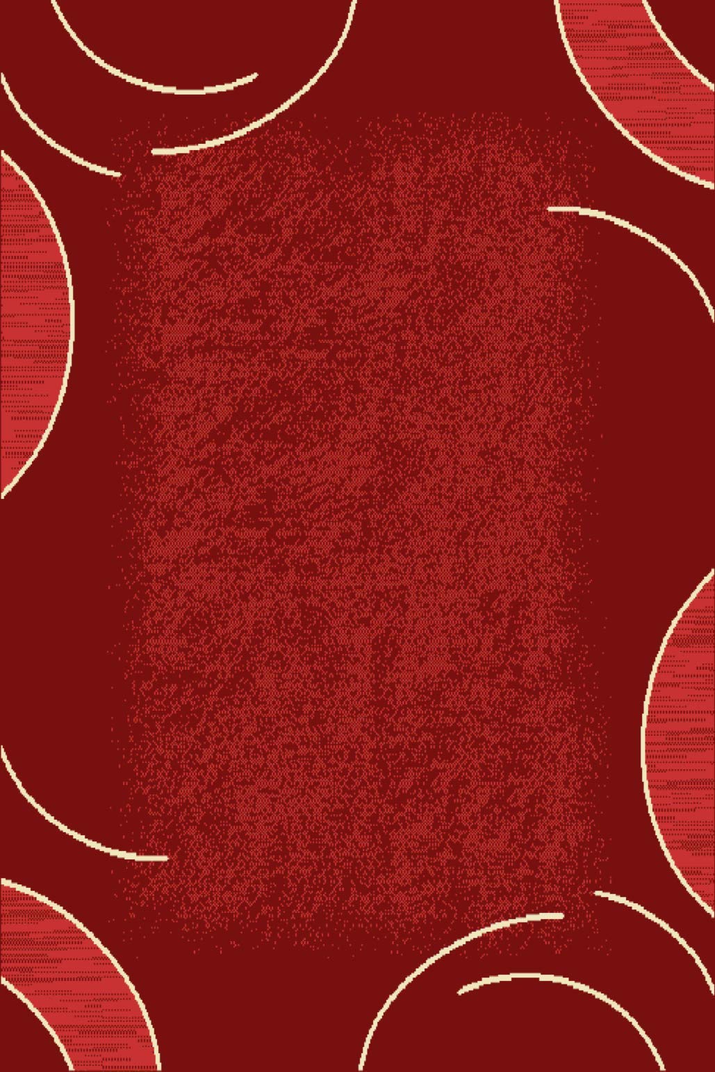 SrS Rugs® Luna Collection, Living Room Rugs, Hallway Runners, with Soft Smooth 8mm Pile. Contemporary Borders Design. 7 Colours, 9 Sizes (Red Swirl, 120 x 170 cm) — image 1