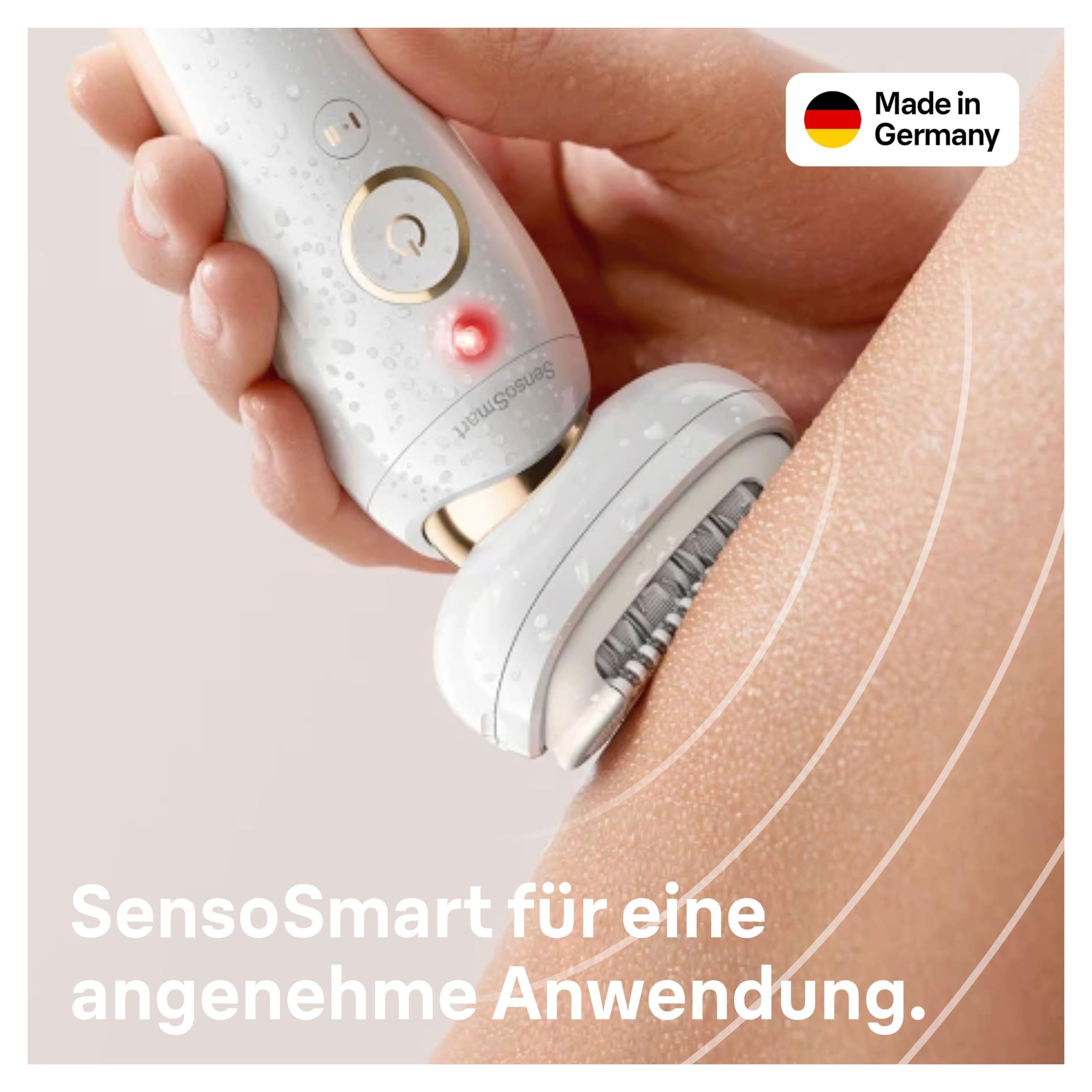 Braun Silk-épil 9 Flex Beauty-Set, Epilierer Damen / Haarentferner, rutschfester Handgriff und Druckkontrolle, mit flexiblem Kopf für einfachere Haarentfernung, 9020, weiß/gold