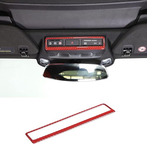 Miniatura 5 de CHEAYAR Adhesivo de marco de luz de advertencia de coche de fibra de carbono suave compatible con Corvette C8 Stingray Z06 Z51 2020 2021 2022 2023